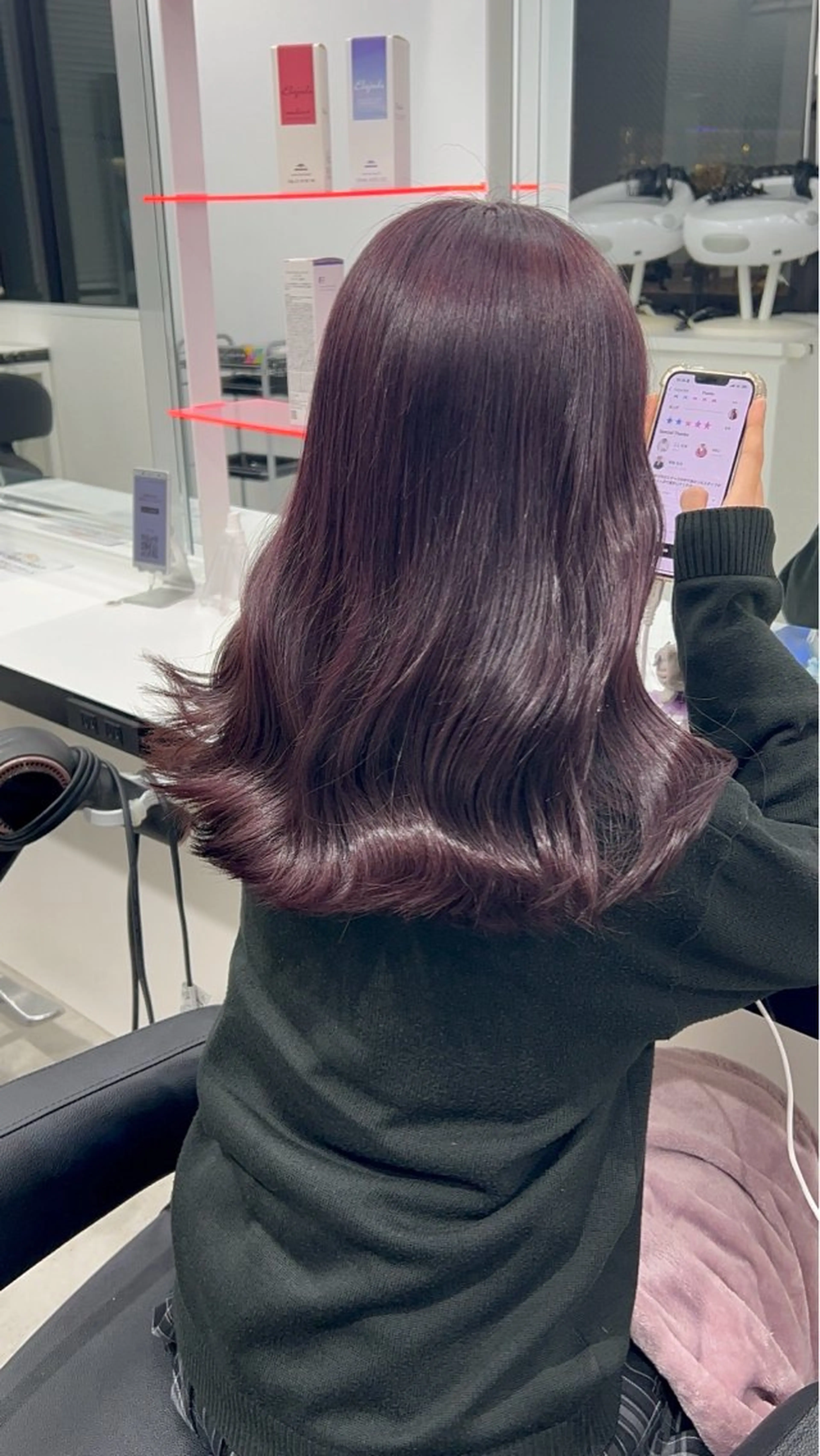 セミロング カラー ⋆✮⋆.透明感カラー sana🧚‍♂️のヘアスタイル