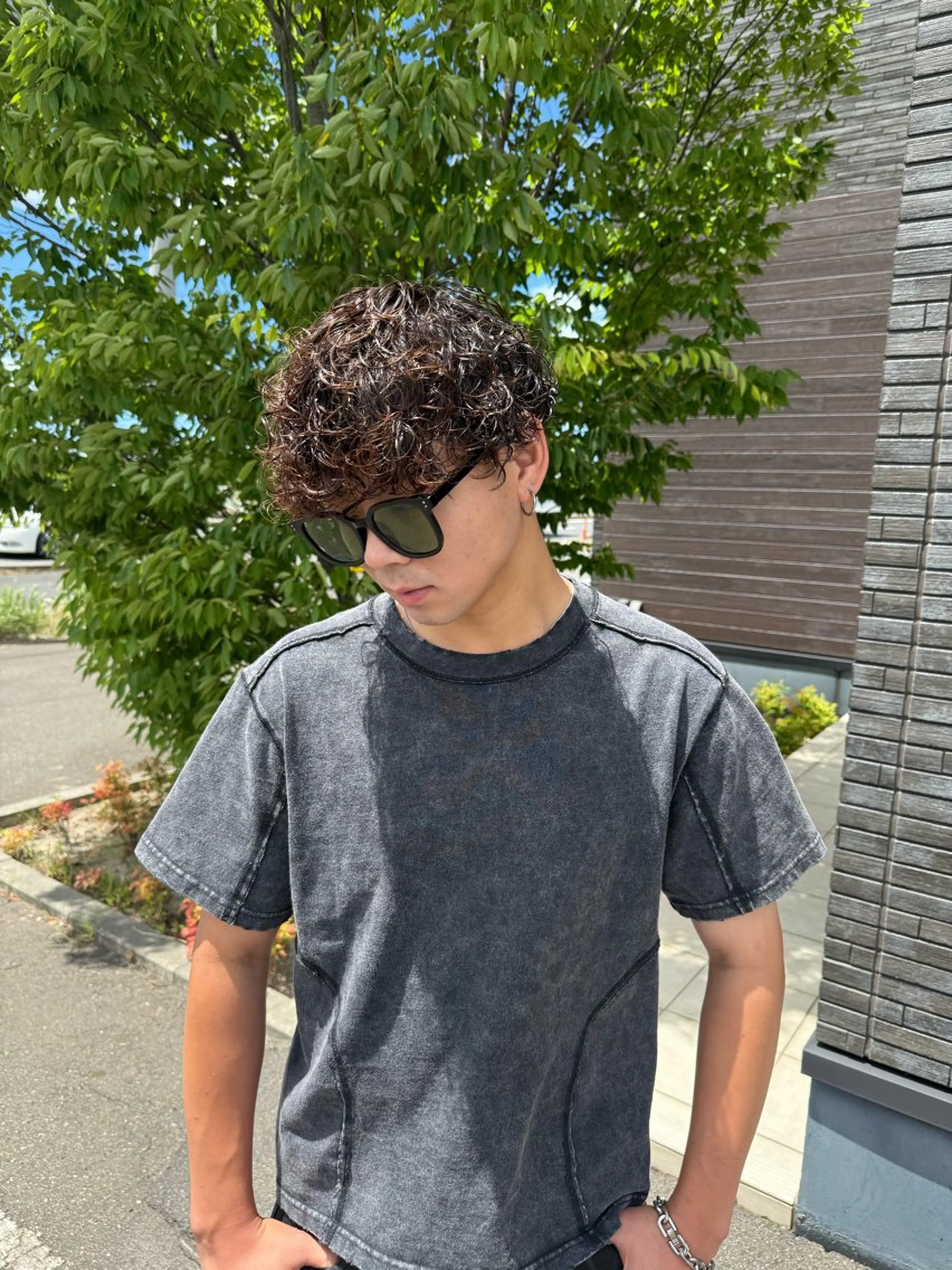 パーマ メンズ メンズパーマ メンズスパイラルパーマ スパイラルパーマ Earth Yuhiのヘアスタイル