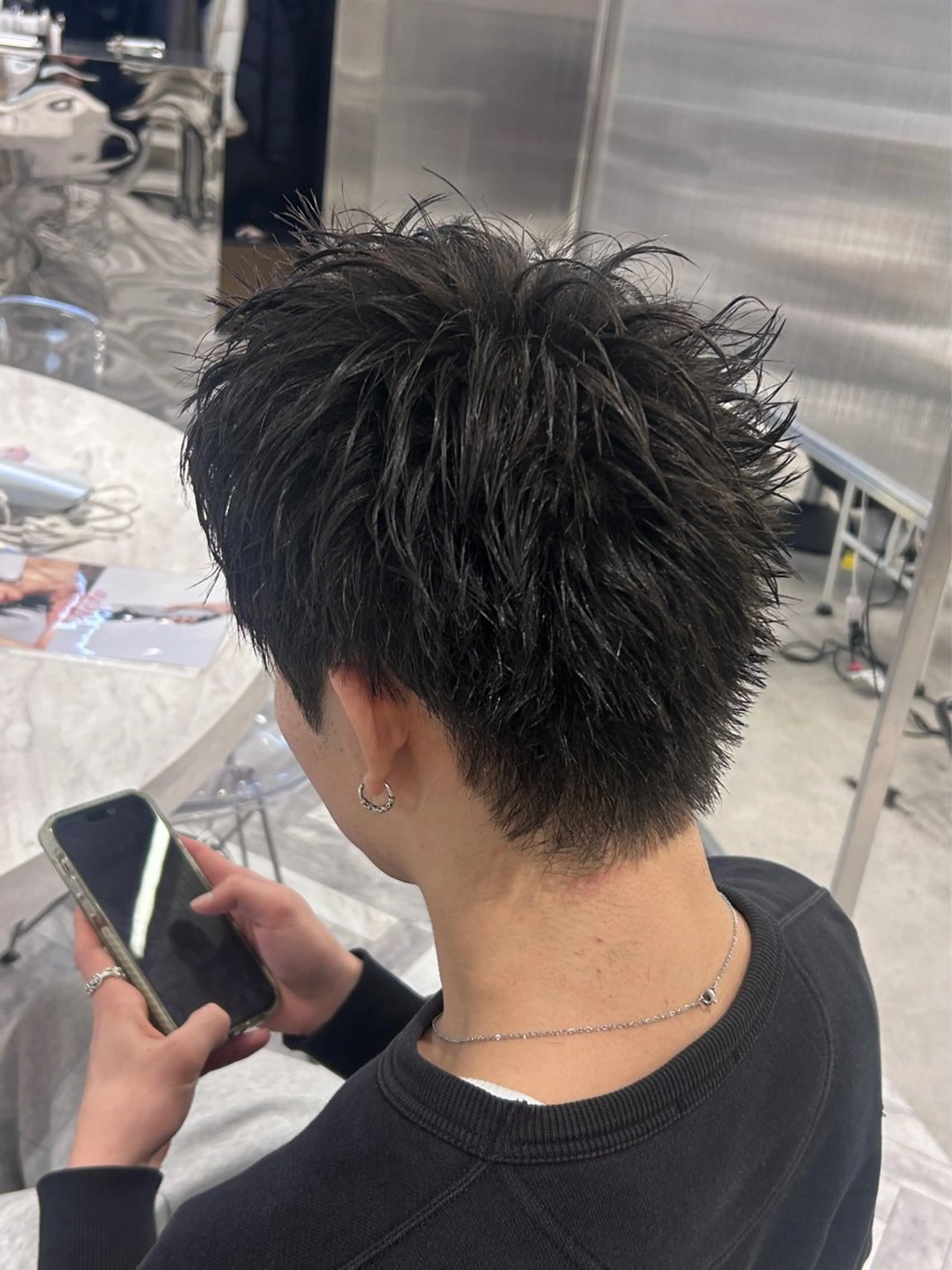 ショート メンズ カット 透明感ツヤカラー/ アイリスト/ゆきなのマツエク・マツパデザイン