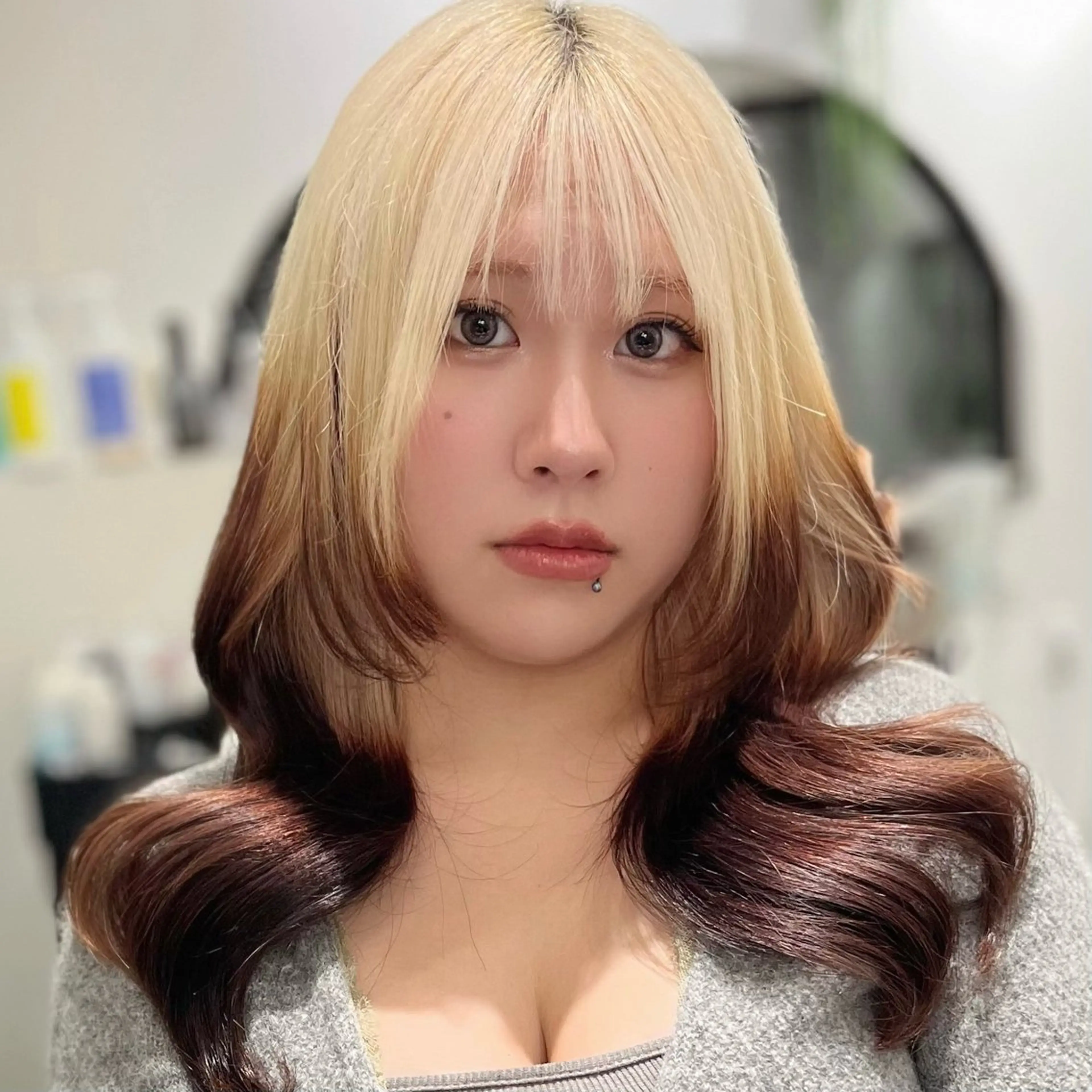 セミロング カラーモデル募集中 ‎🤍AMANE🤍のヘアスタイル