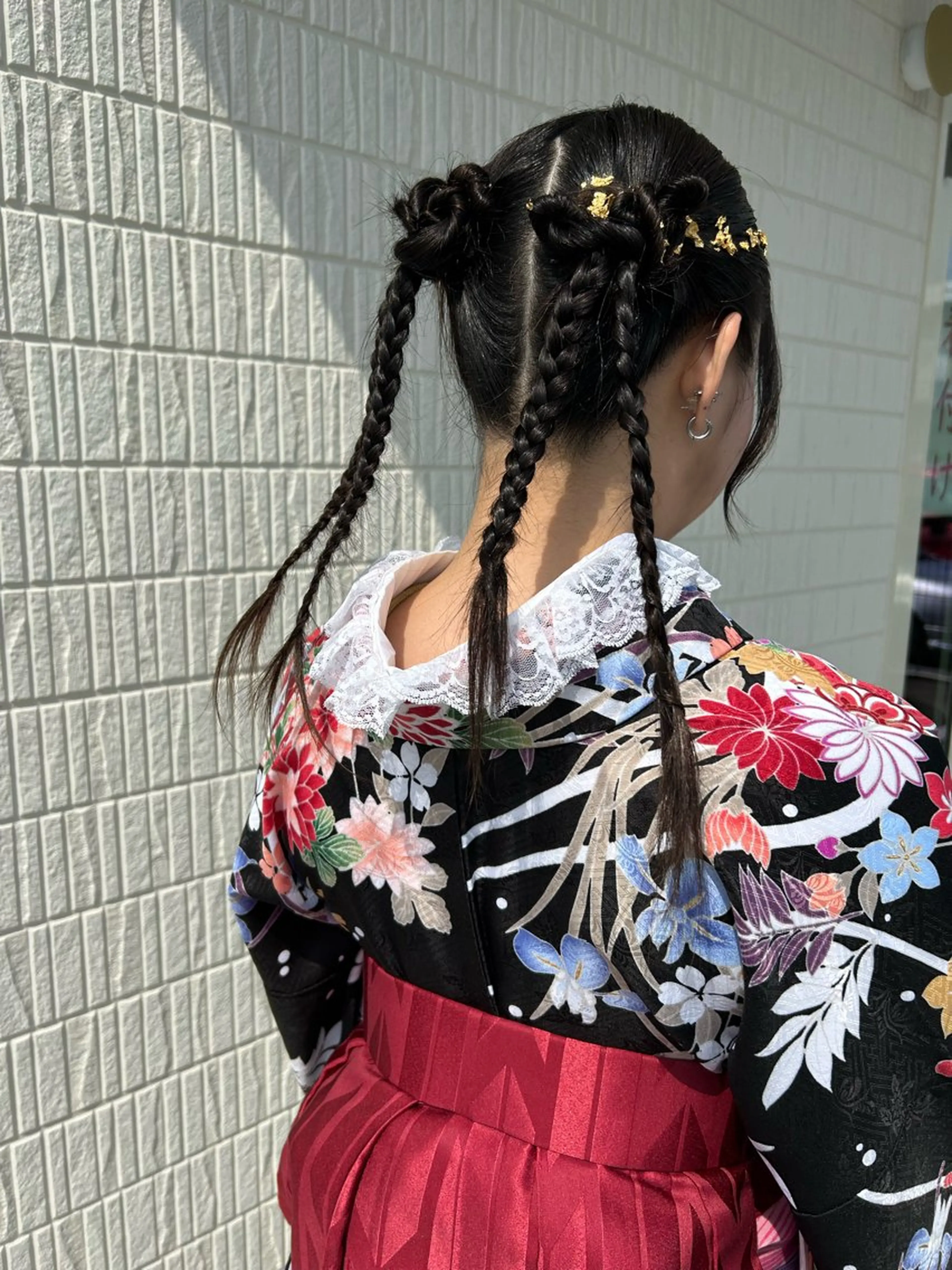 着付け アミオーガニック カラーのヘアスタイル