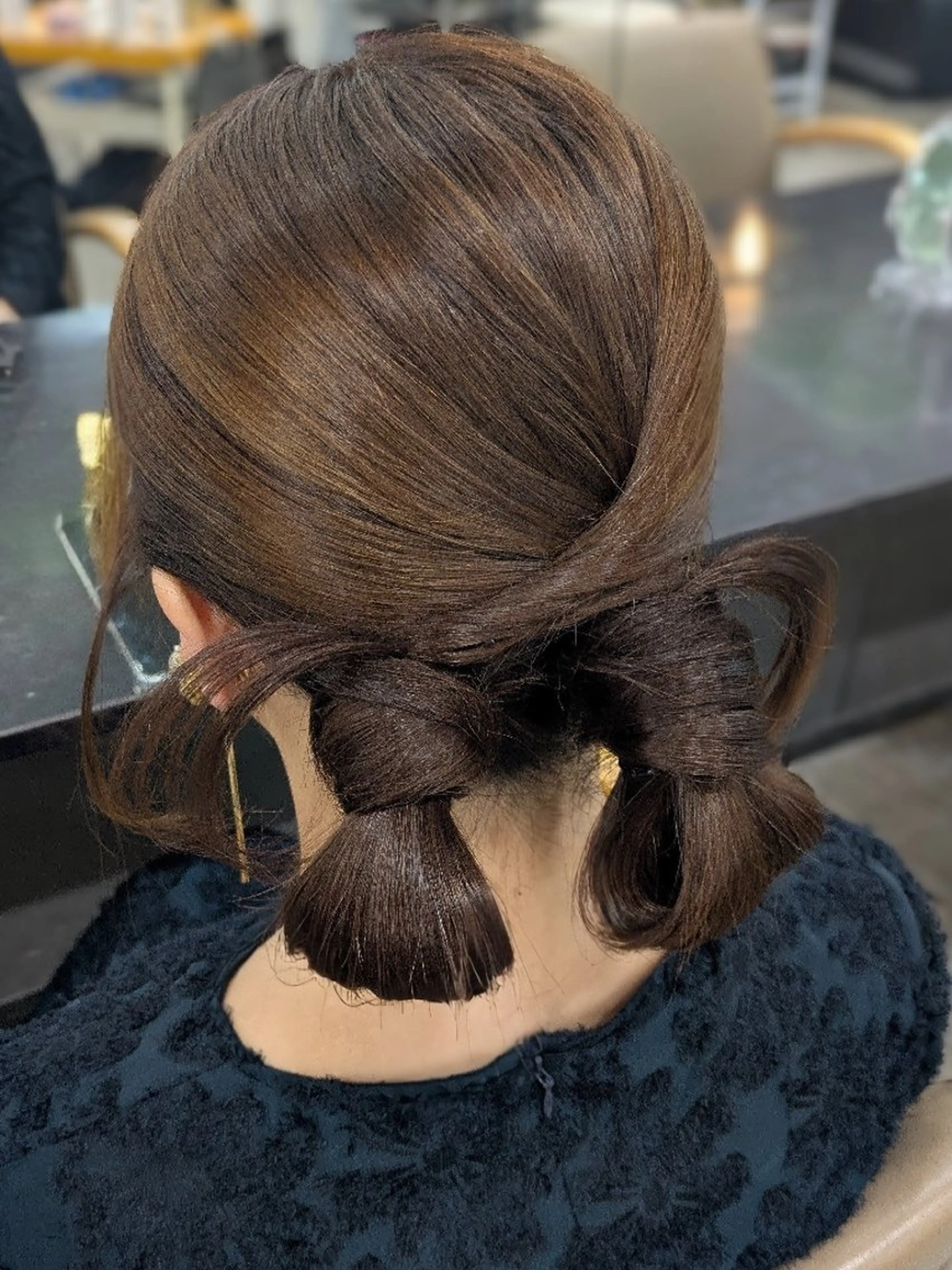 セミロング ヘアアレンジ レンタルサロンcode天神南所属・ヘアセット❤️着付け Akaneのヘアスタイル