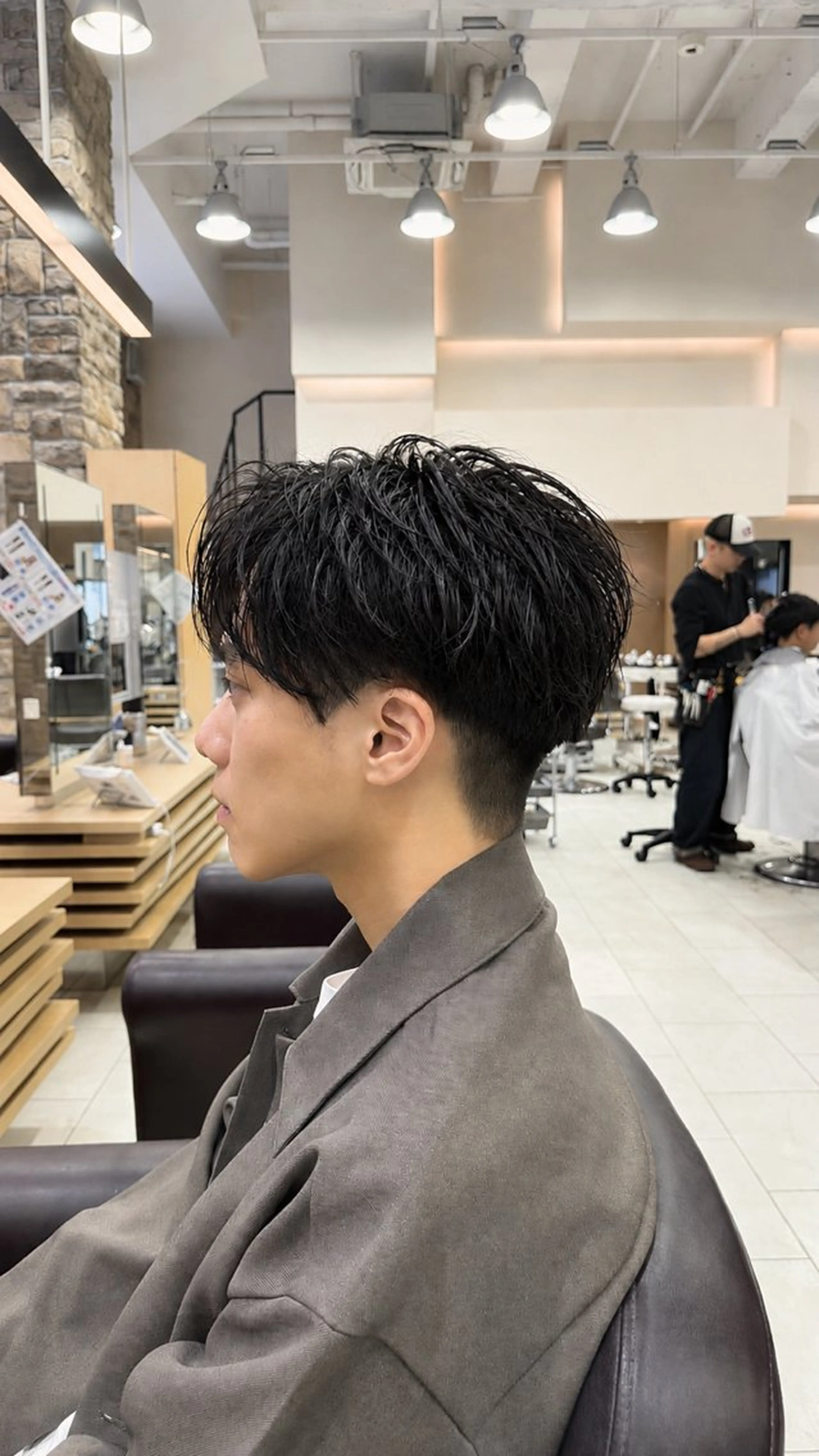ショート メンズ カット メンズパーマ特化 ふうきのヘアスタイル
