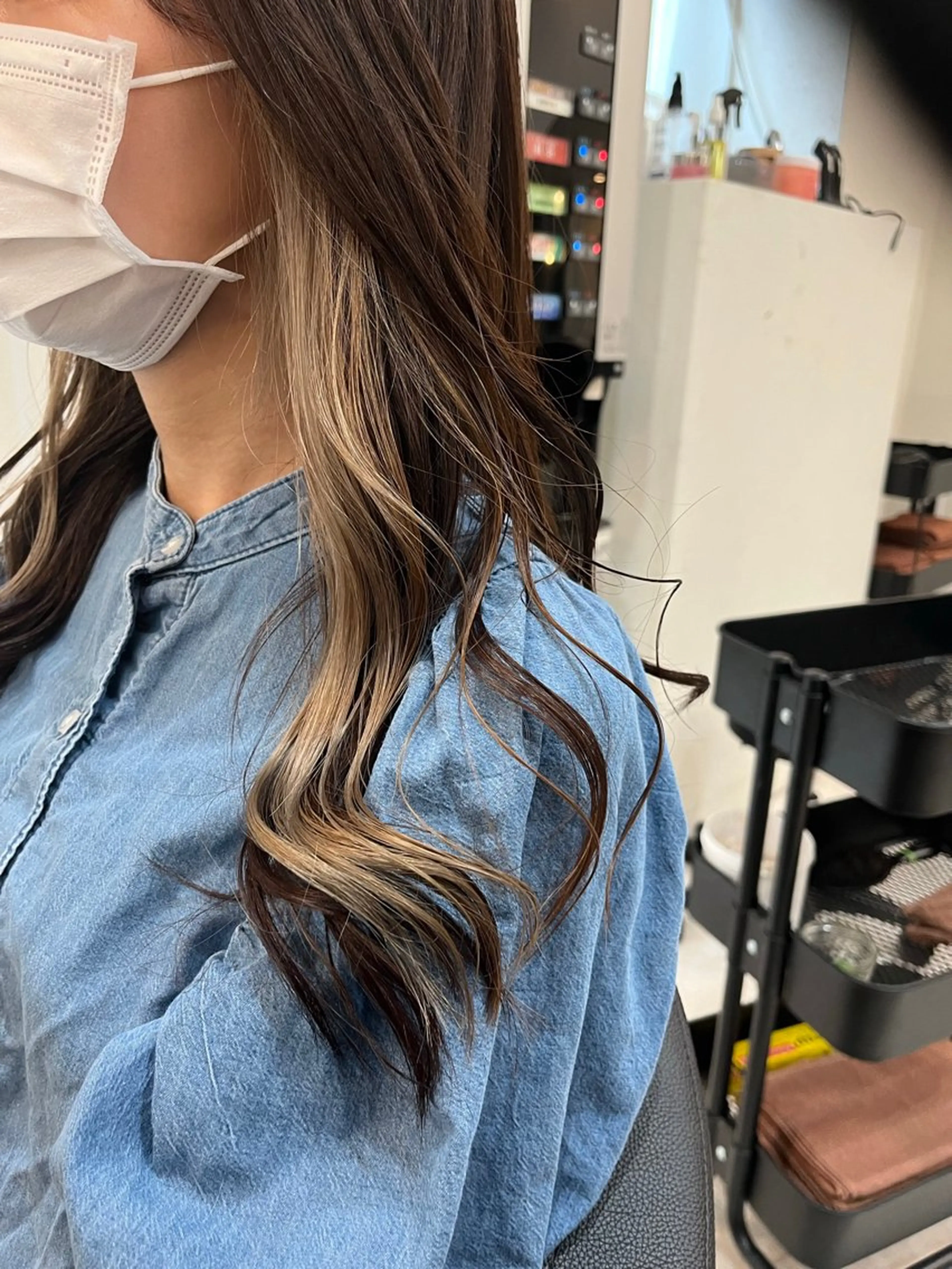 ロング ヘアカラー トリートメント 仁和山 健汰のヘアスタイル