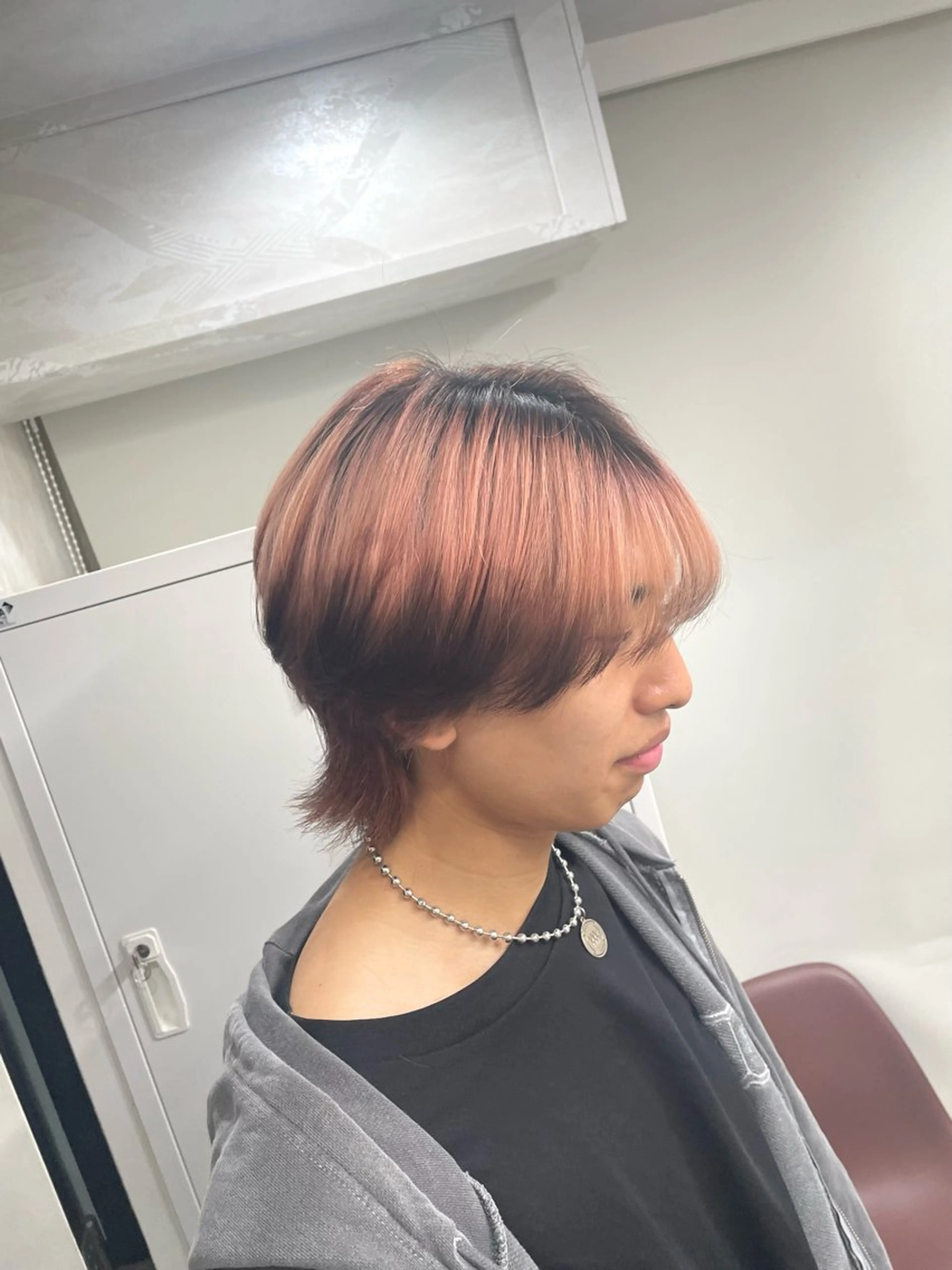 ミディアム メンズ メンズウルフカット ウルフカット 🩵ハイトーン/ レイヤーYUZU🩵のヘアスタイル