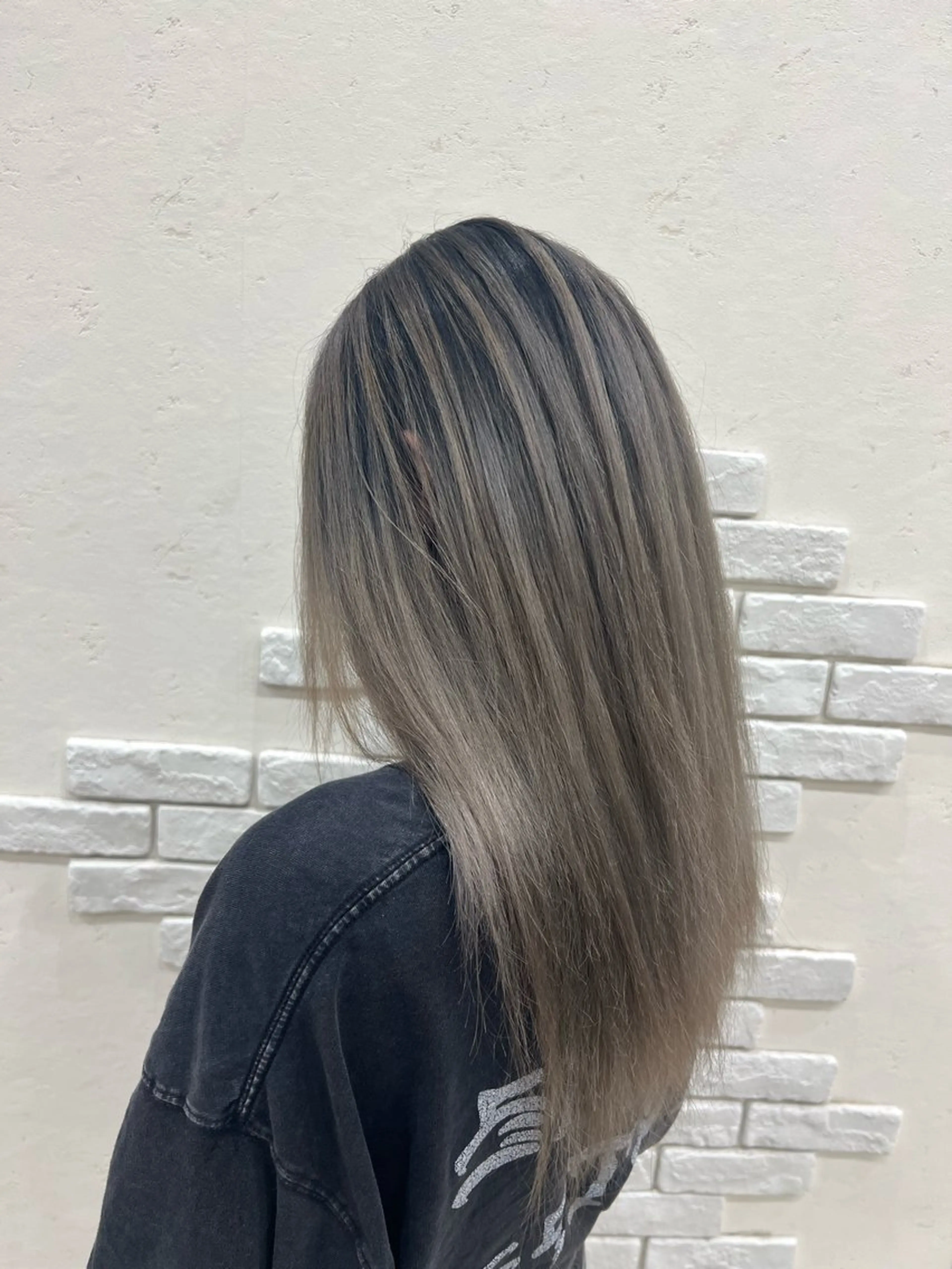 ロング カラー 太白区/白髪ぼかし ハイライト/千葉達人のヘアスタイル