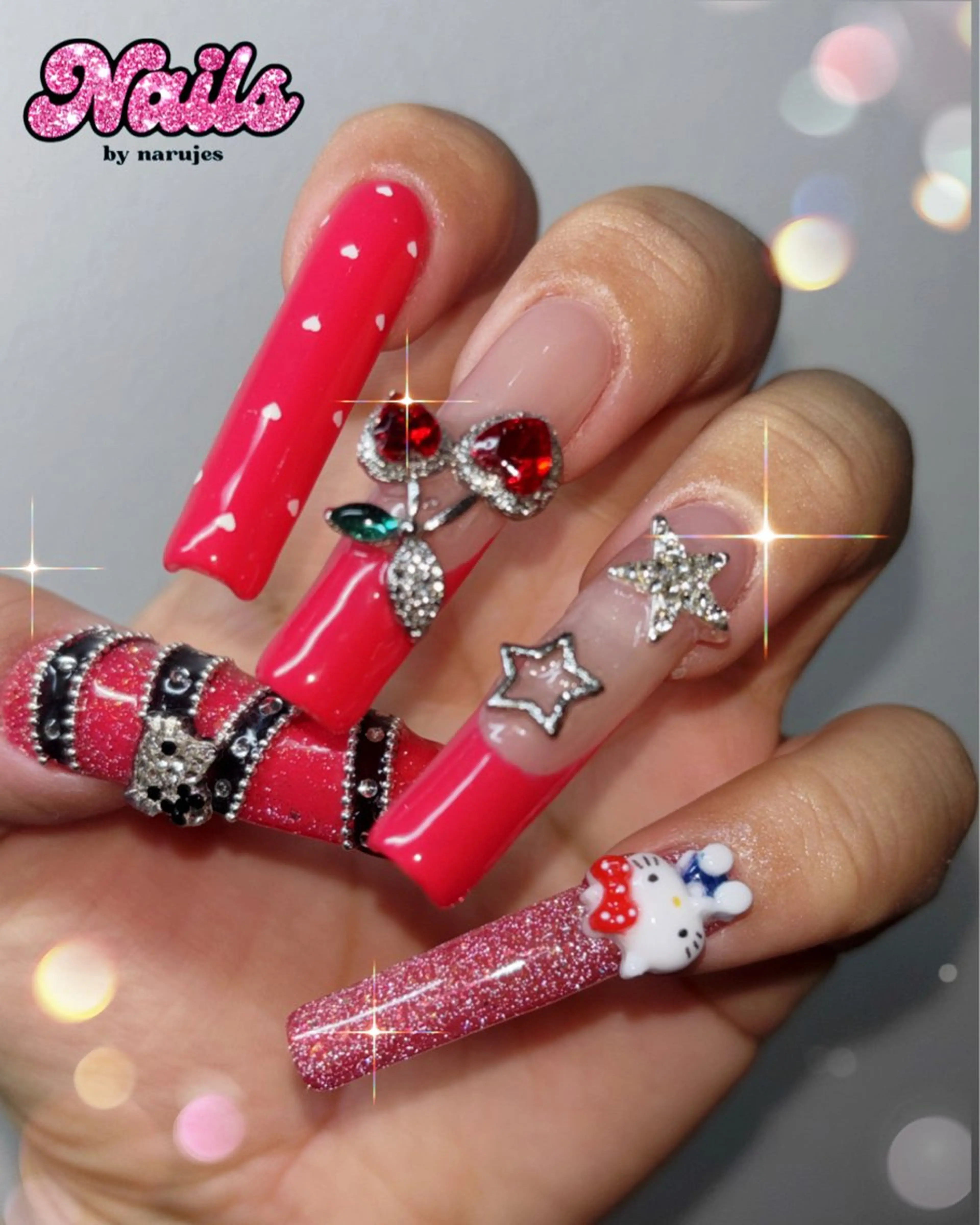 ネイル ギャルネイル🧸💖 narujesのネイルデザイン