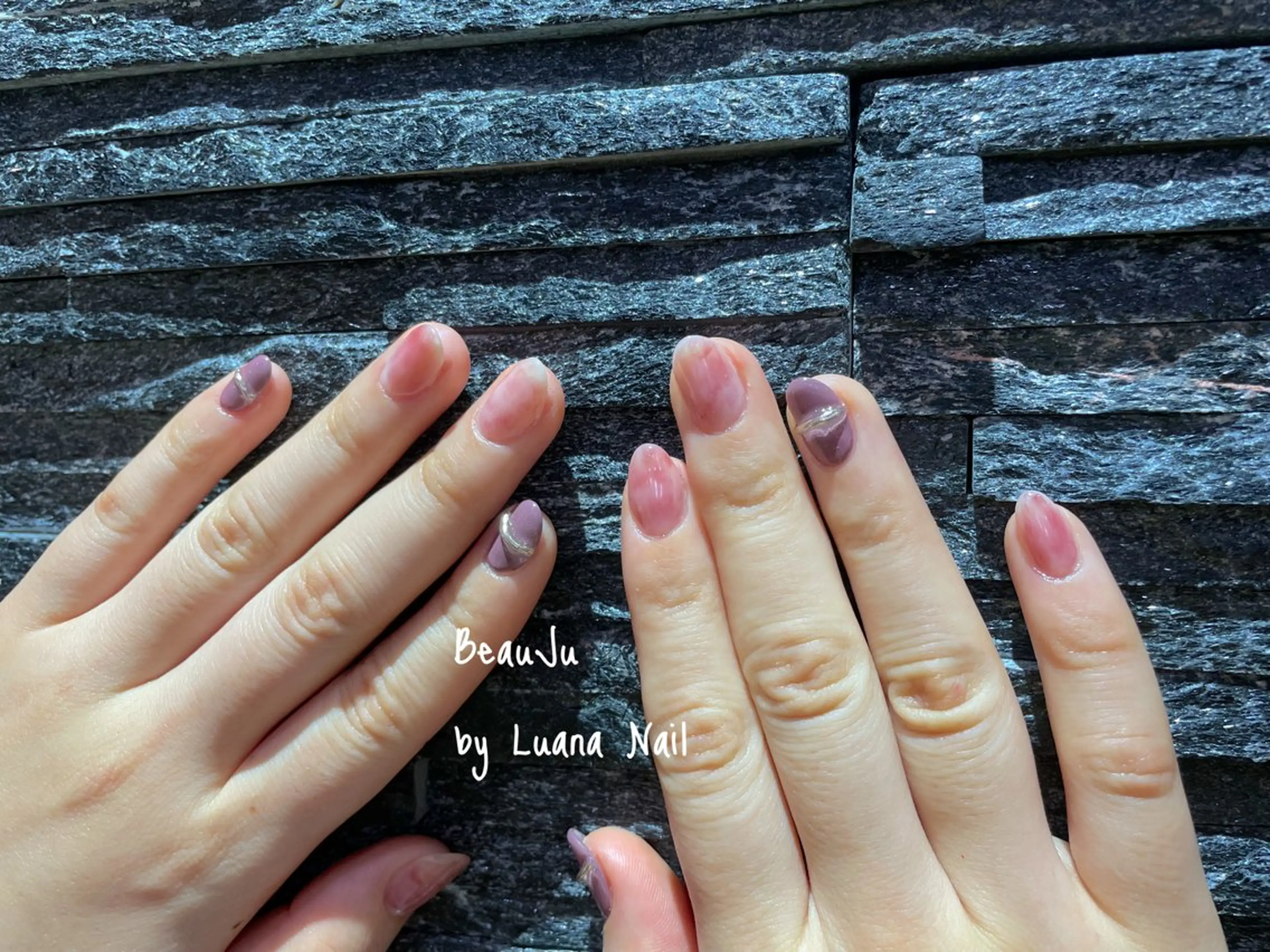 ネイル ミラーネイル ハンドネイル BeauJu by Luana Nailのネイルデザイン