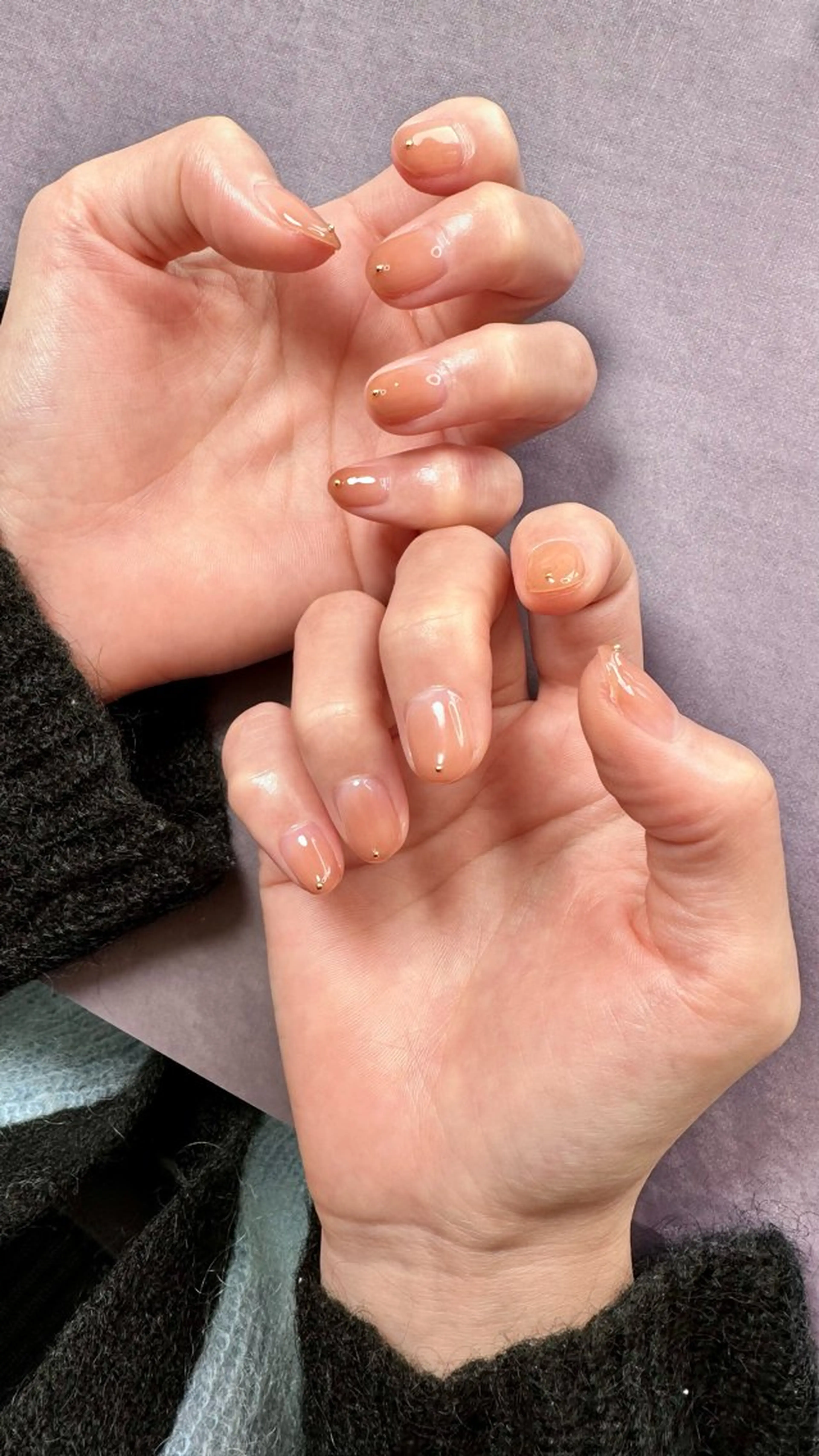 ネイル グラデーション ハンドネイル ハンドケア Atelier Ariのネイルデザイン