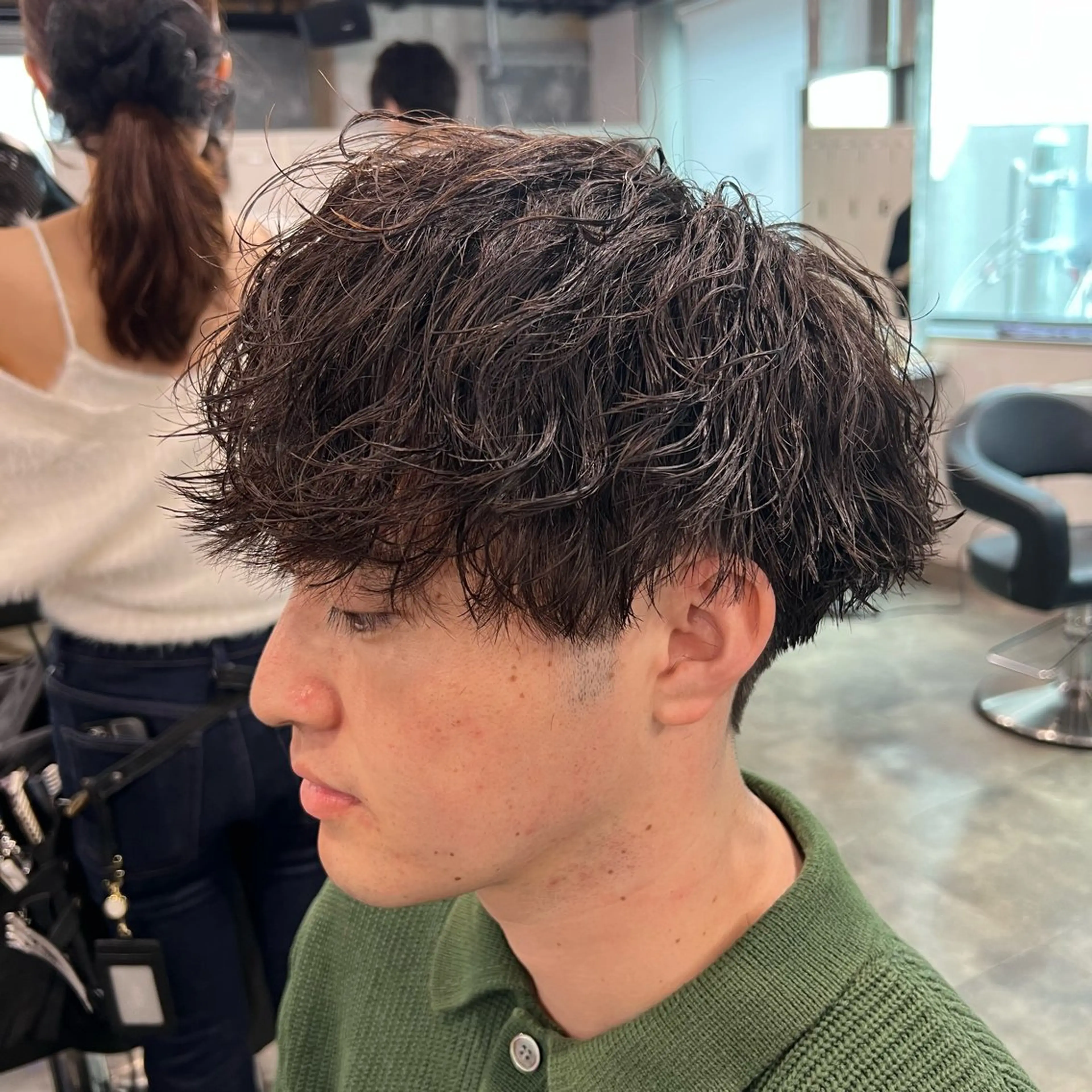 メンズ カット パーマ 🪽直毛男子の救世主 🪽フェザーパーマのヘアスタイル