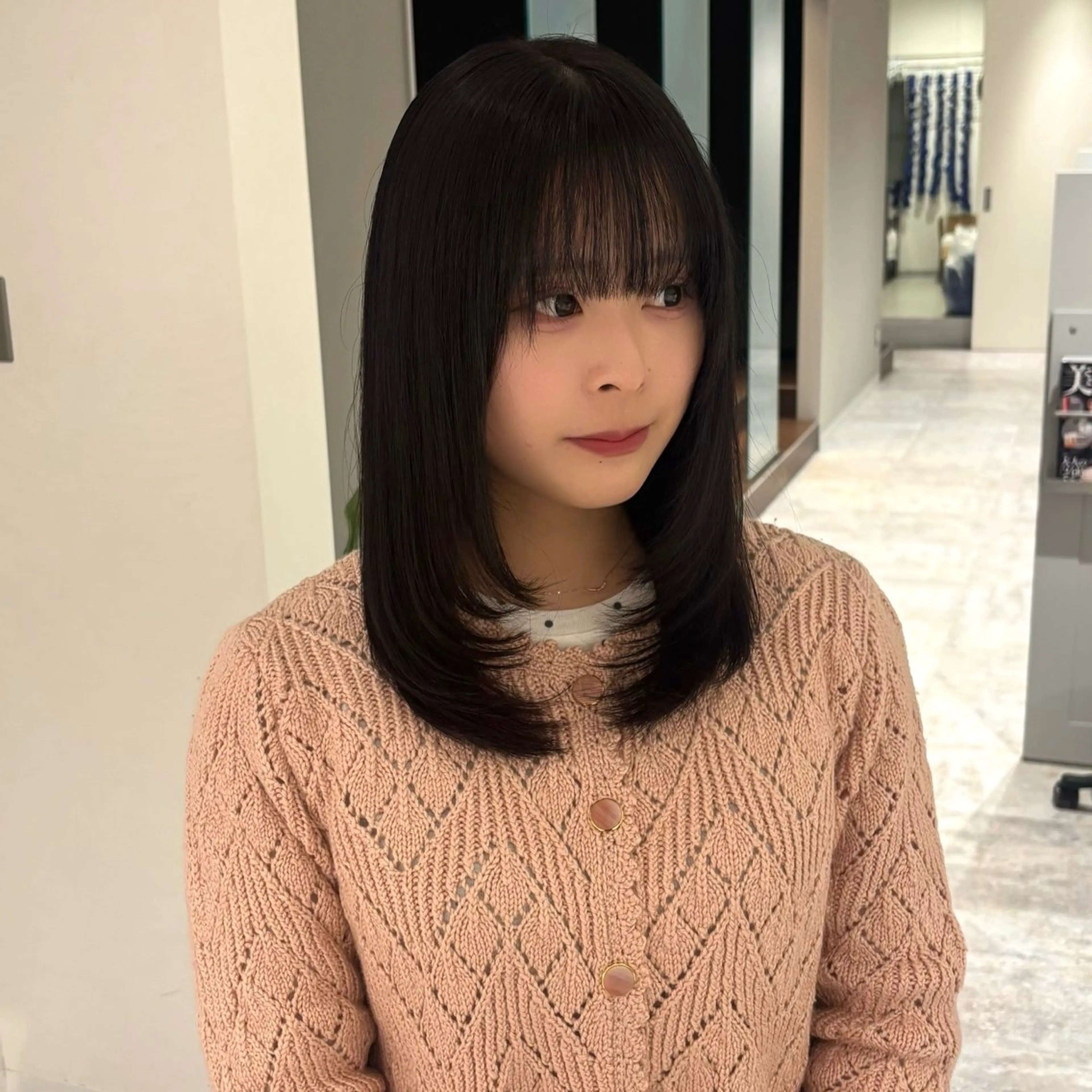 ミディアム カラー 田名部 愛乙のヘアスタイル