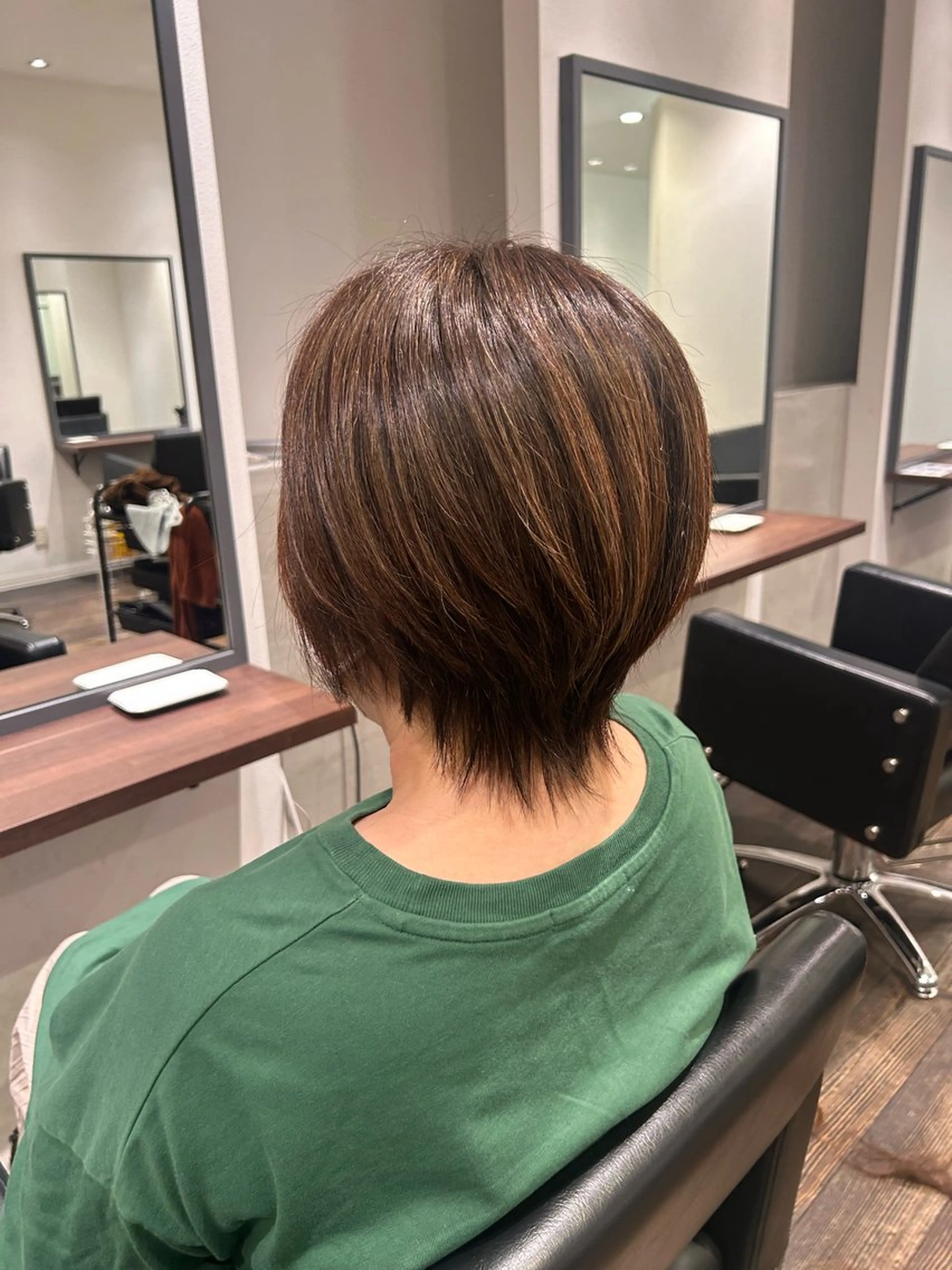 ショート 🤎オリーブカラー× パーマ特化💫森口のヘアスタイル