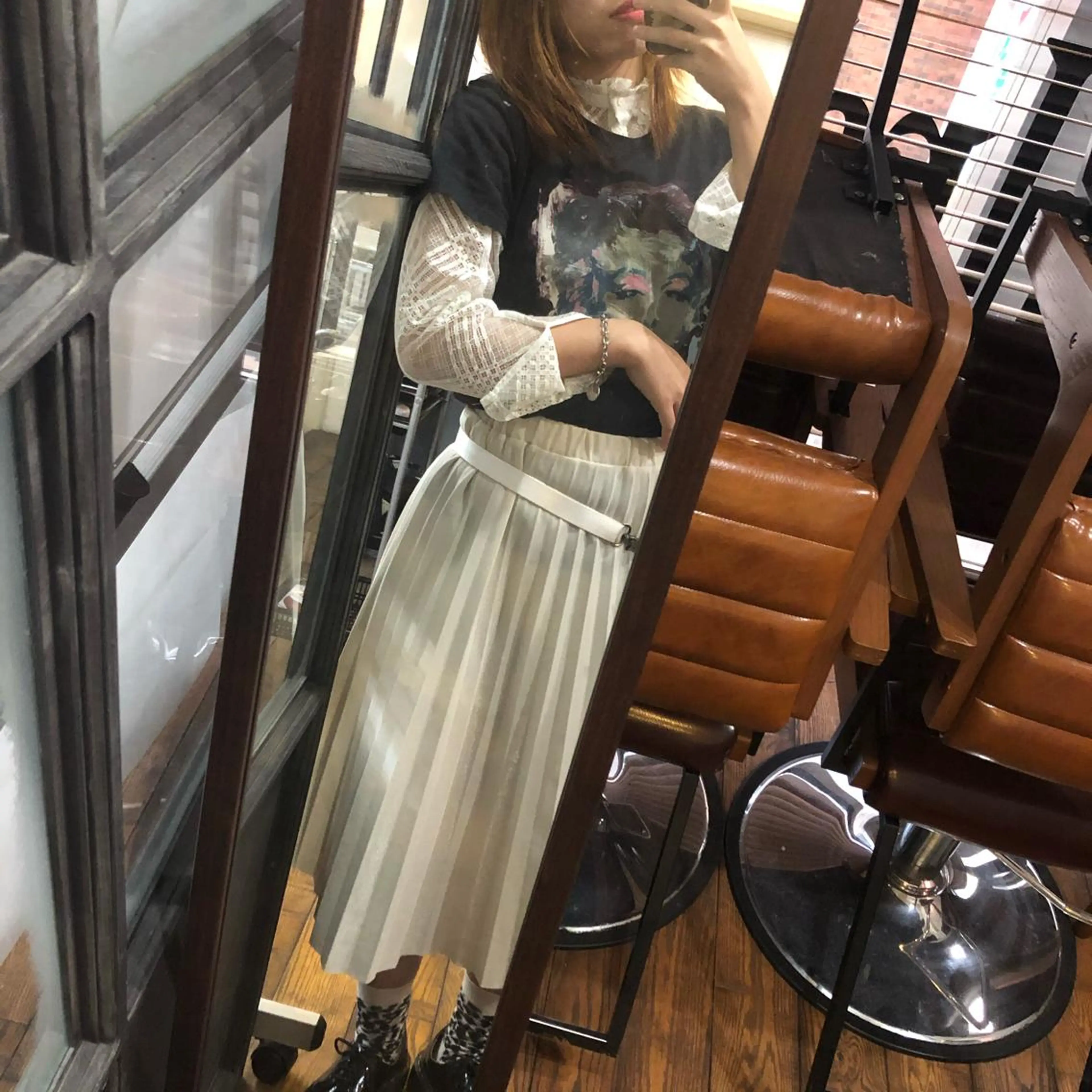 セミロング カラー 韓国風ヘア 韓国美容室出身 🌹Sana/梅田のヘアスタイル