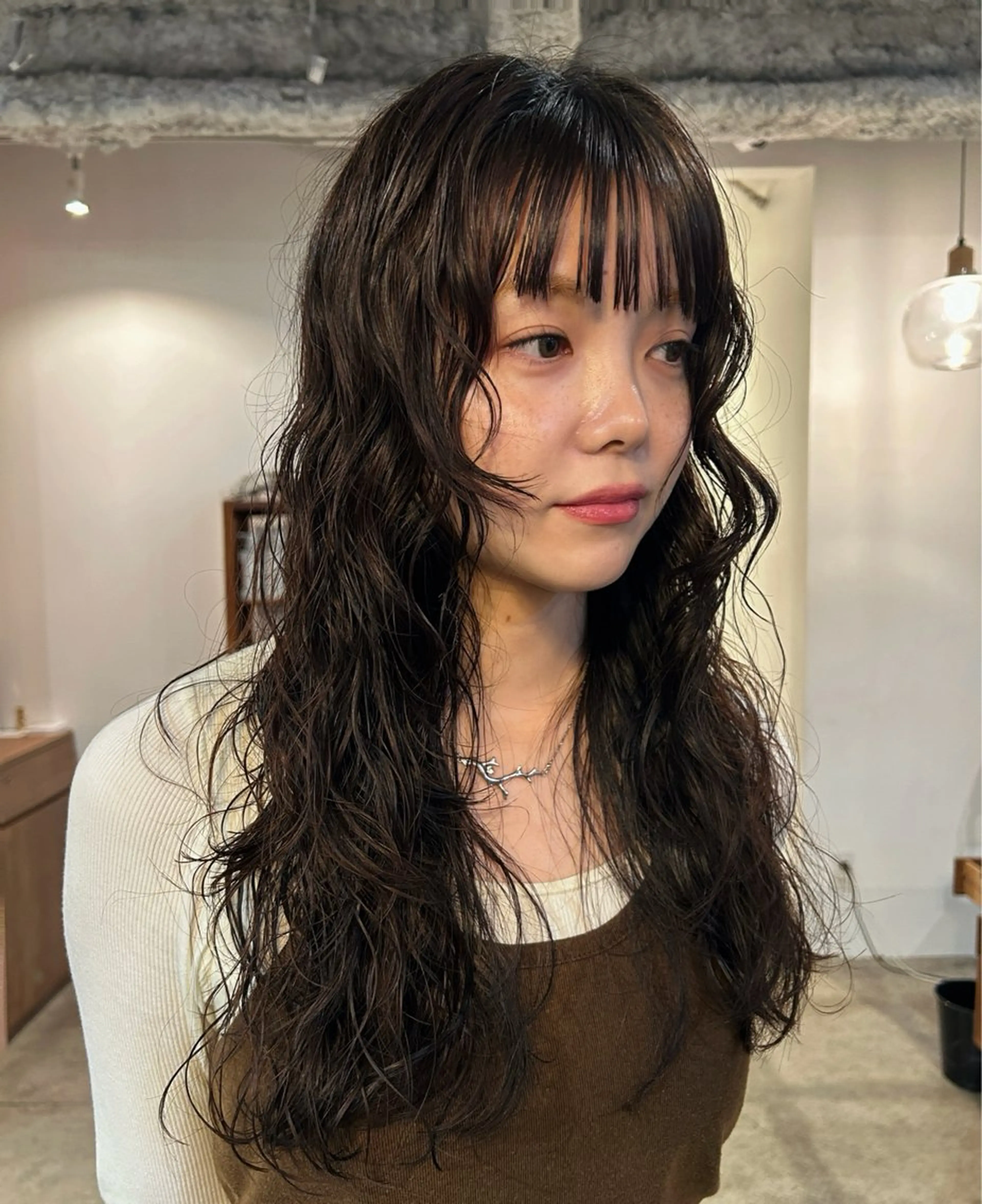 ロング カラー ヘアアレンジ レイヤーカット カット パーマ 🎀suzuna 透明感colorのヘアスタイル