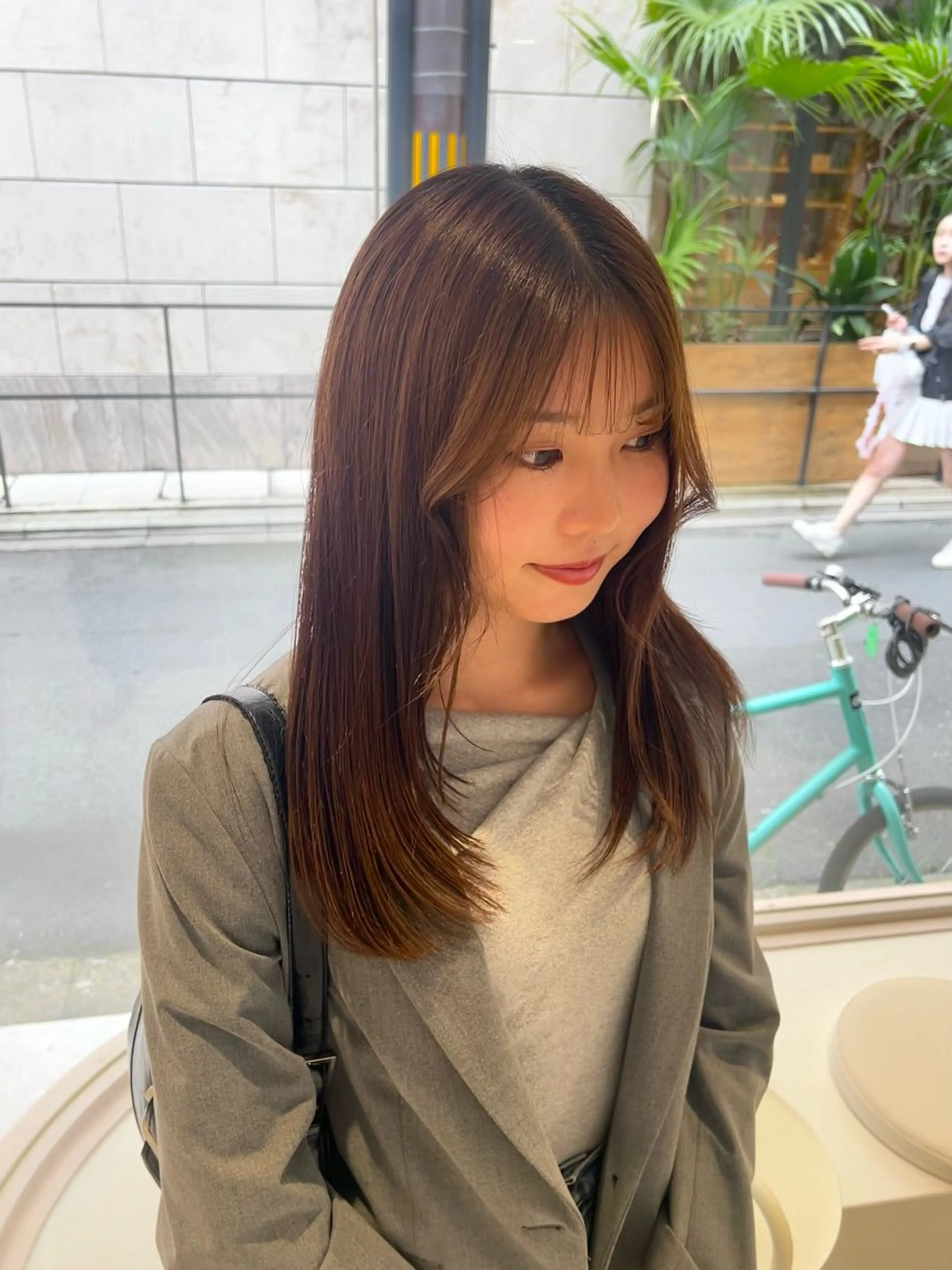 ミディアム レイヤーカット iwami rena /Nary河原町のヘアスタイル