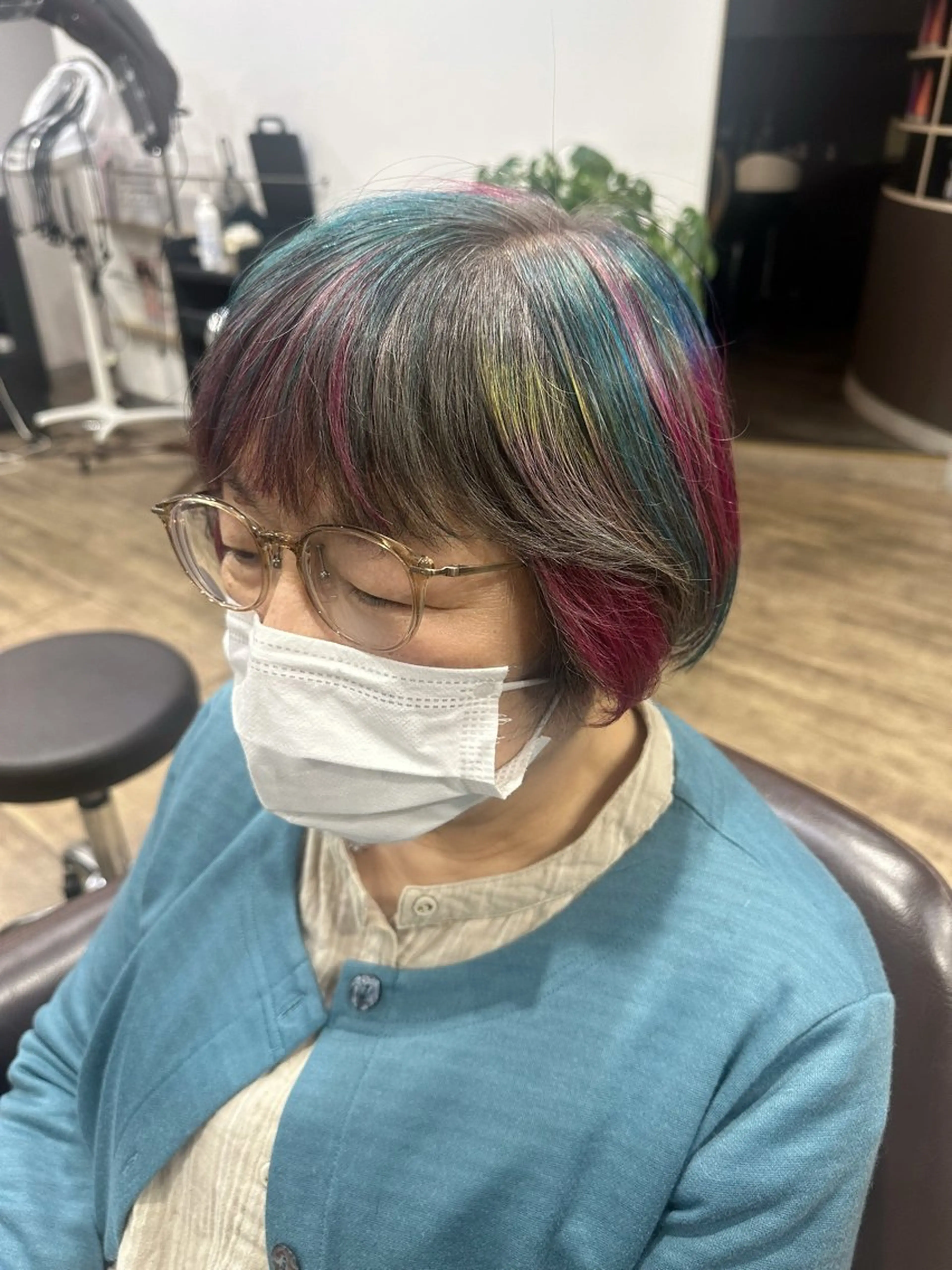 ショート イエローカラー VIVIE【ヴィヴィ】所属・髪質改善/韓国風 レイヤー/田村祐樹のヘアスタイル