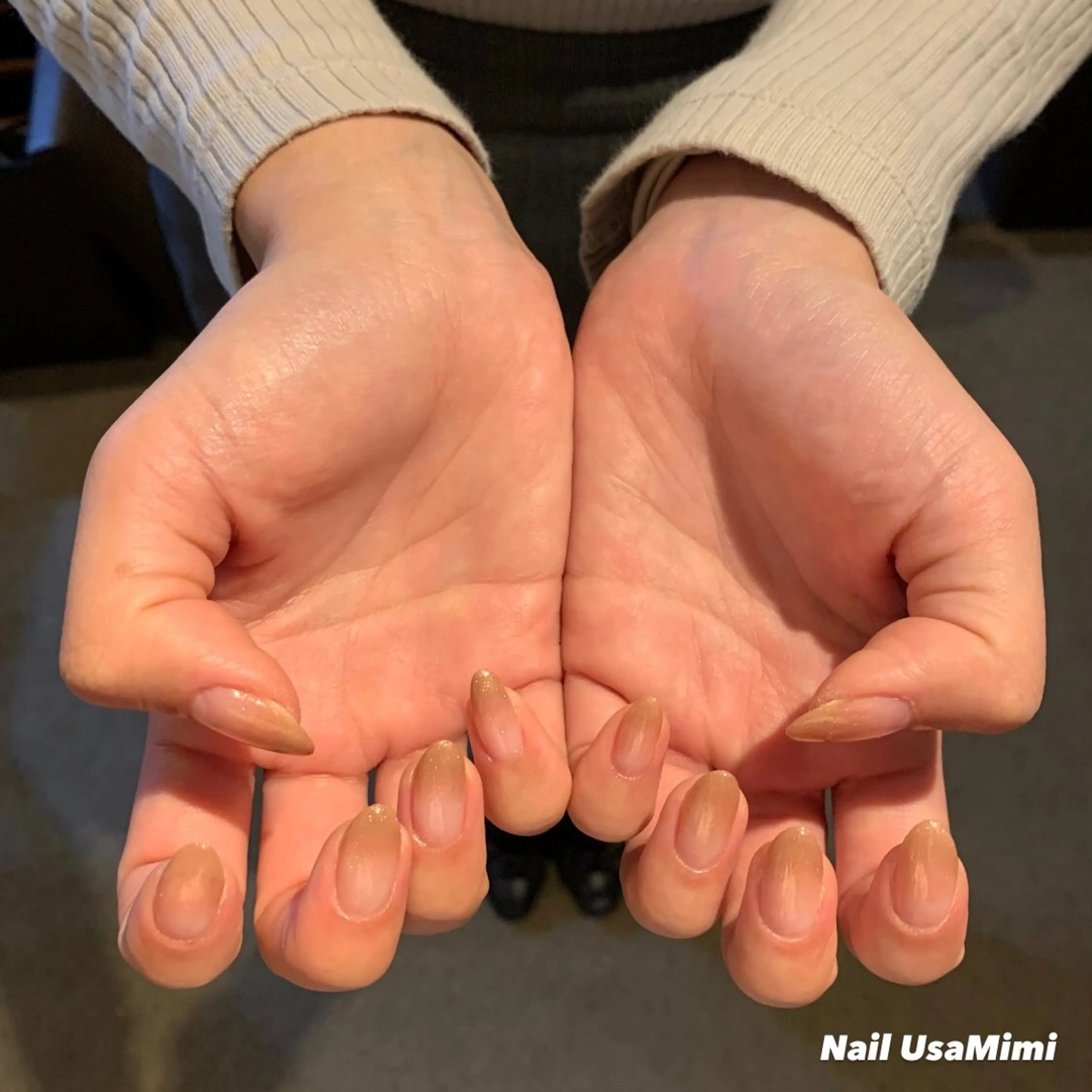 ネイル ジェルネイル マグネットネイル 持ち込み ワンカラーネイル パラジェル 本町ネイルNail UsaMimiのネイルデザイン