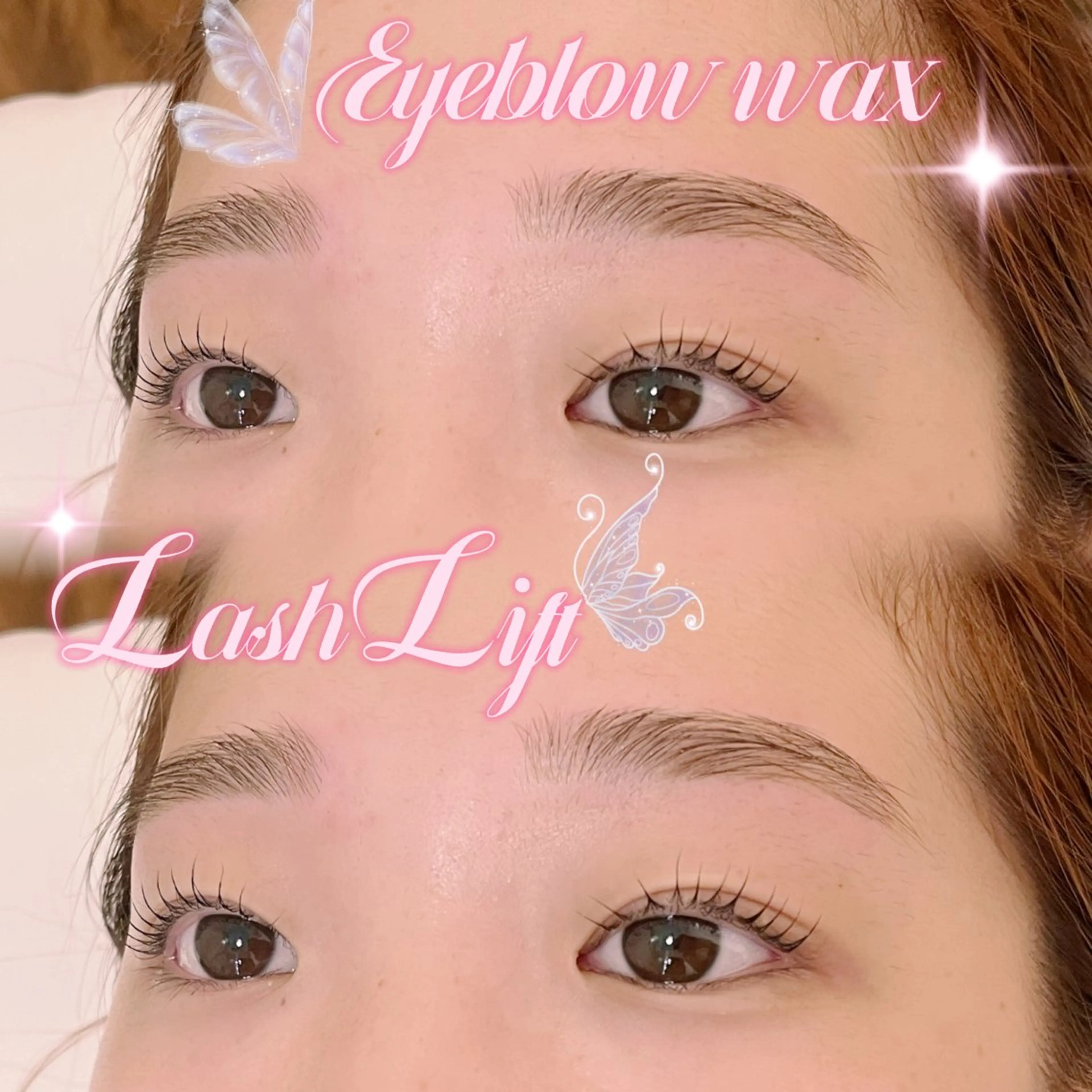 🎀set menu♡パリジェンヌorラッシュリフト&アイブロウワックス🩰【束感コーティング付】の写真