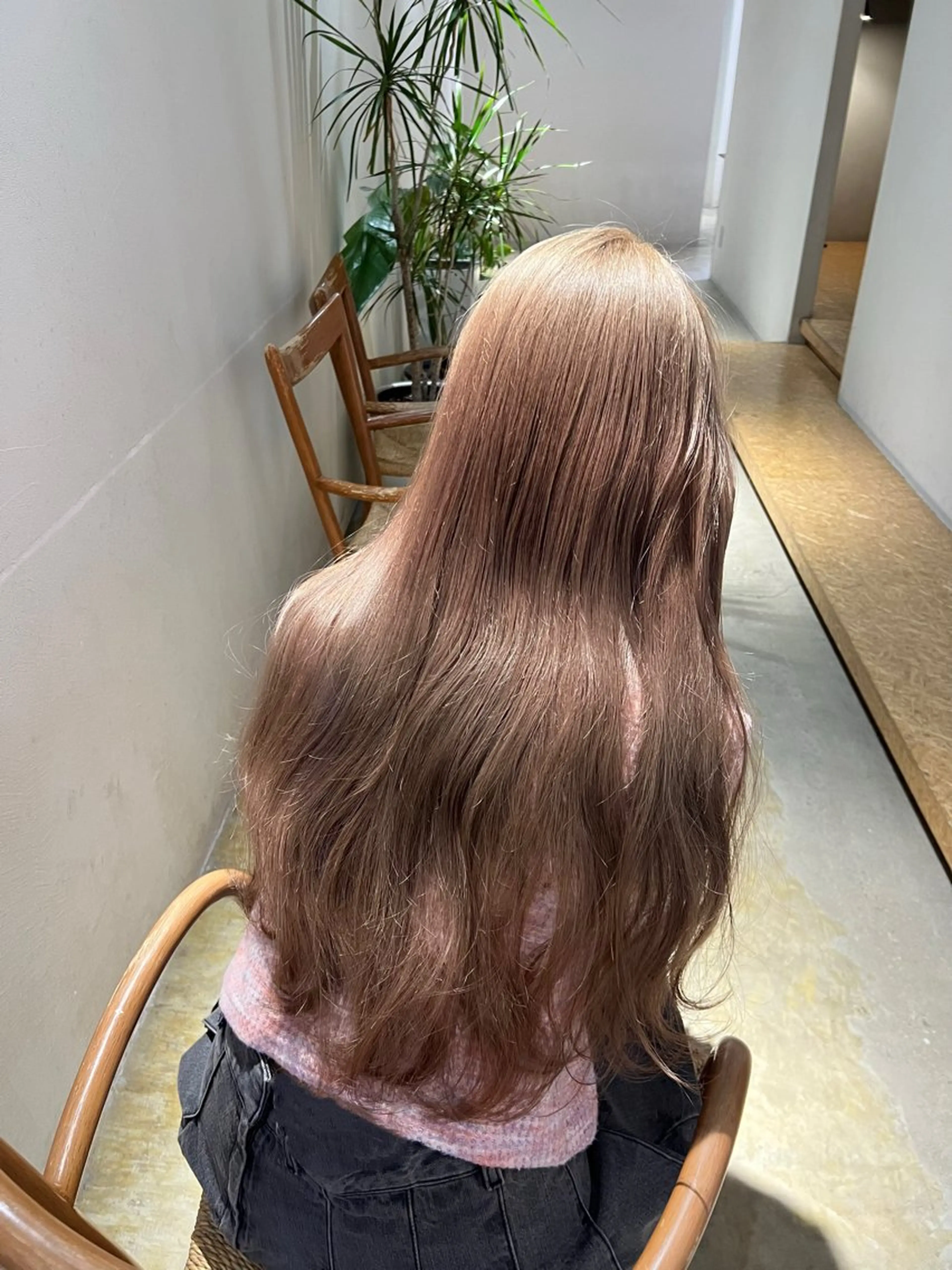 ロング カラー 透明感カラー ハイトーンカラー 博多韓国ヘア /髪質改善【美涼】のヘアスタイル