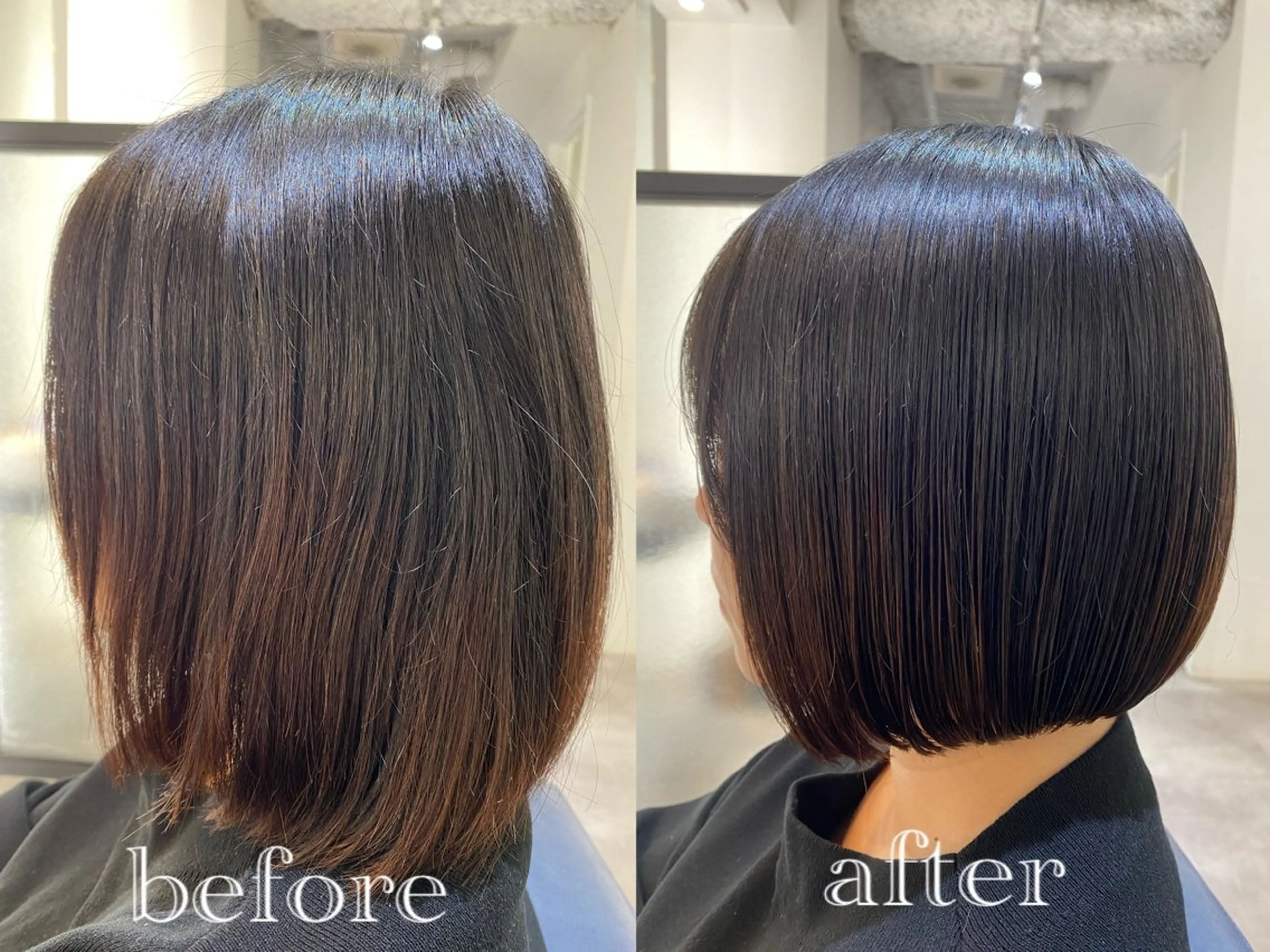 ショート カット ✨似合わせボブ✨ 縮毛矯正のヘアスタイル