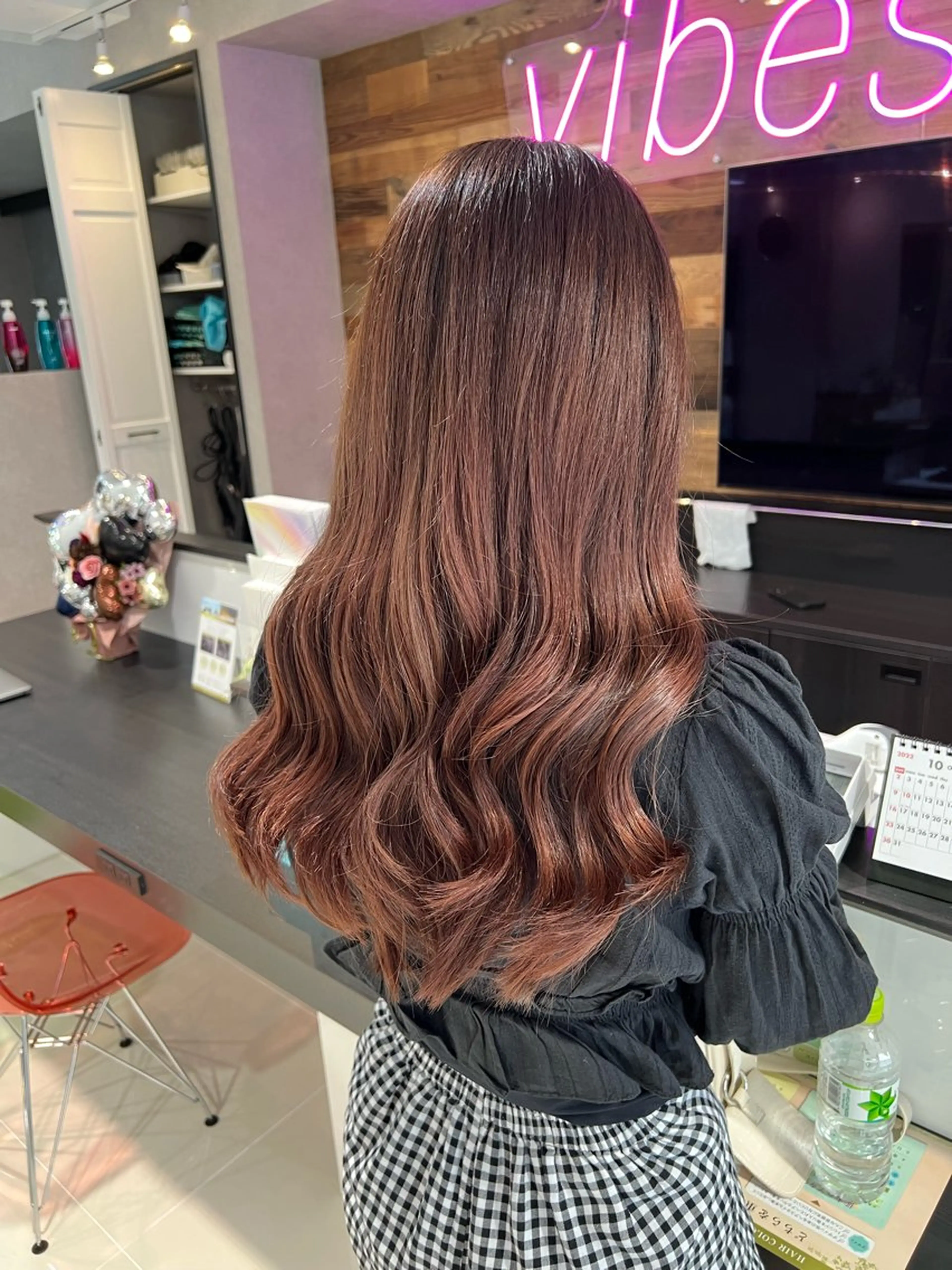 ロング カラー 縮毛矯正／ダブル カラー／はづき☘️のヘアスタイル