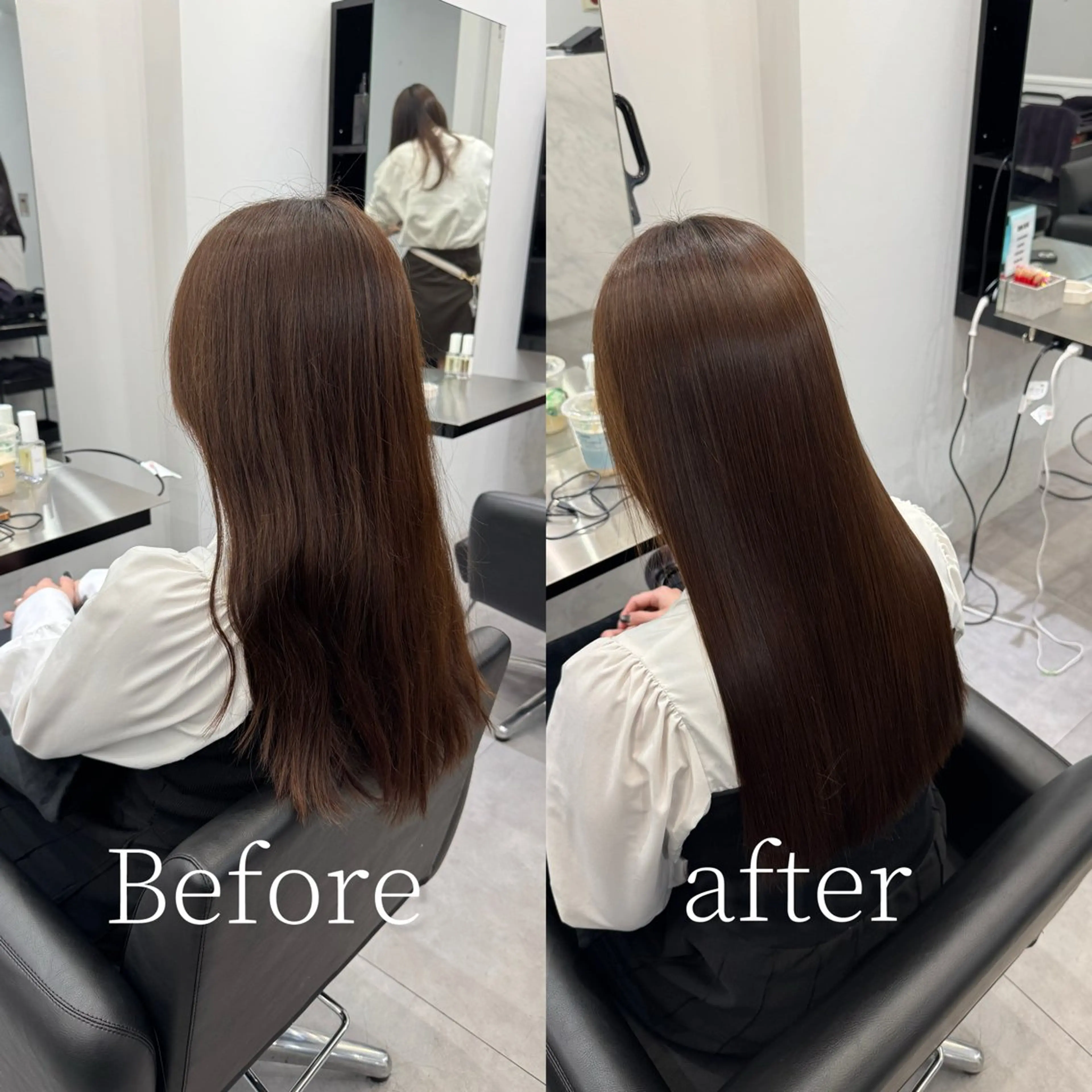 ロング カット ヘアカラー 縮毛矯正 トリートメント 韓国風cut/ 縮毛矯正/正岡幹康のヘアスタイル