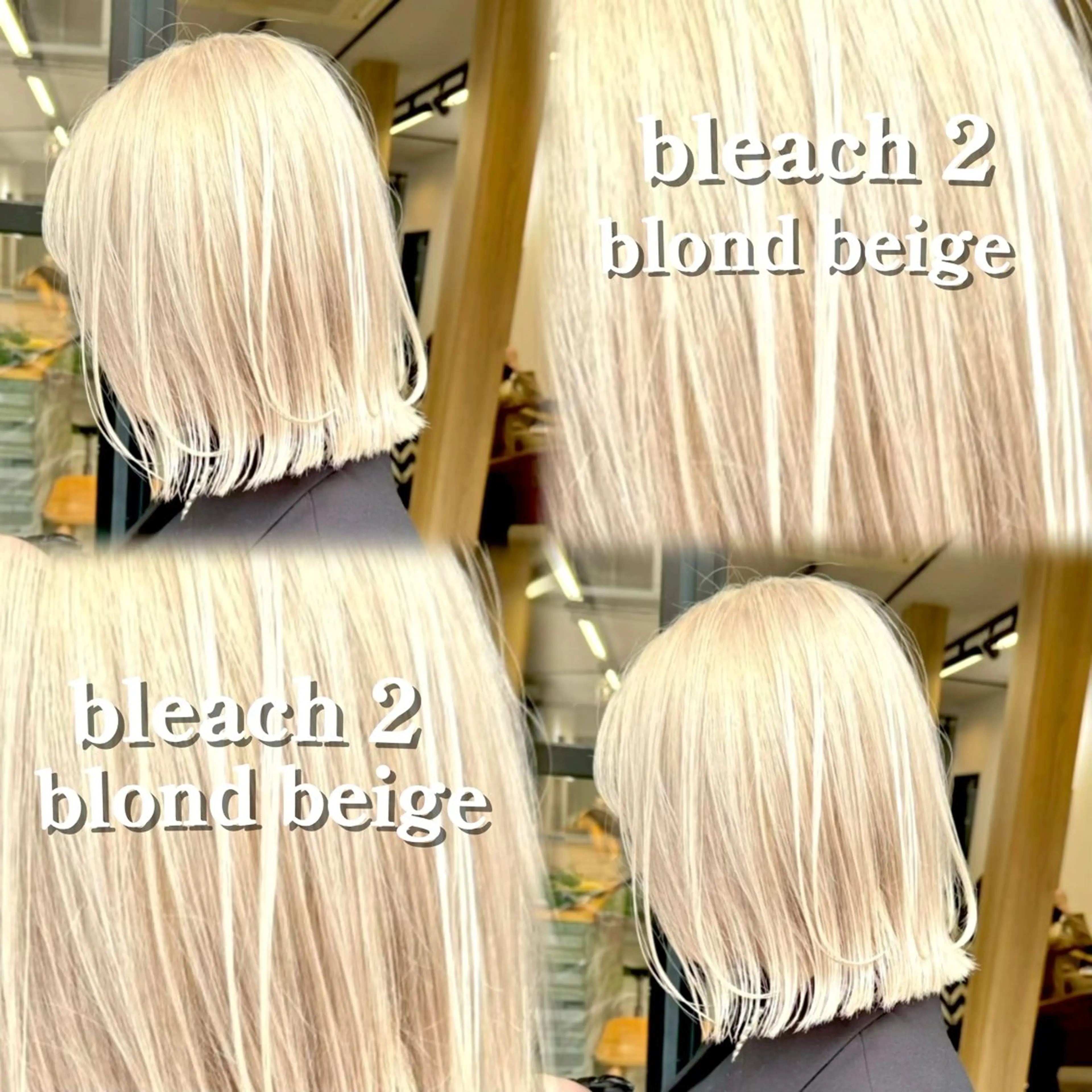 ショート カラー ベージュカラー ブロンド ブロンドベージュ ボブ カット ヘアカラー トリートメント パーマ/ボブ特化 横浜/伊藤　怜のヘアスタイル