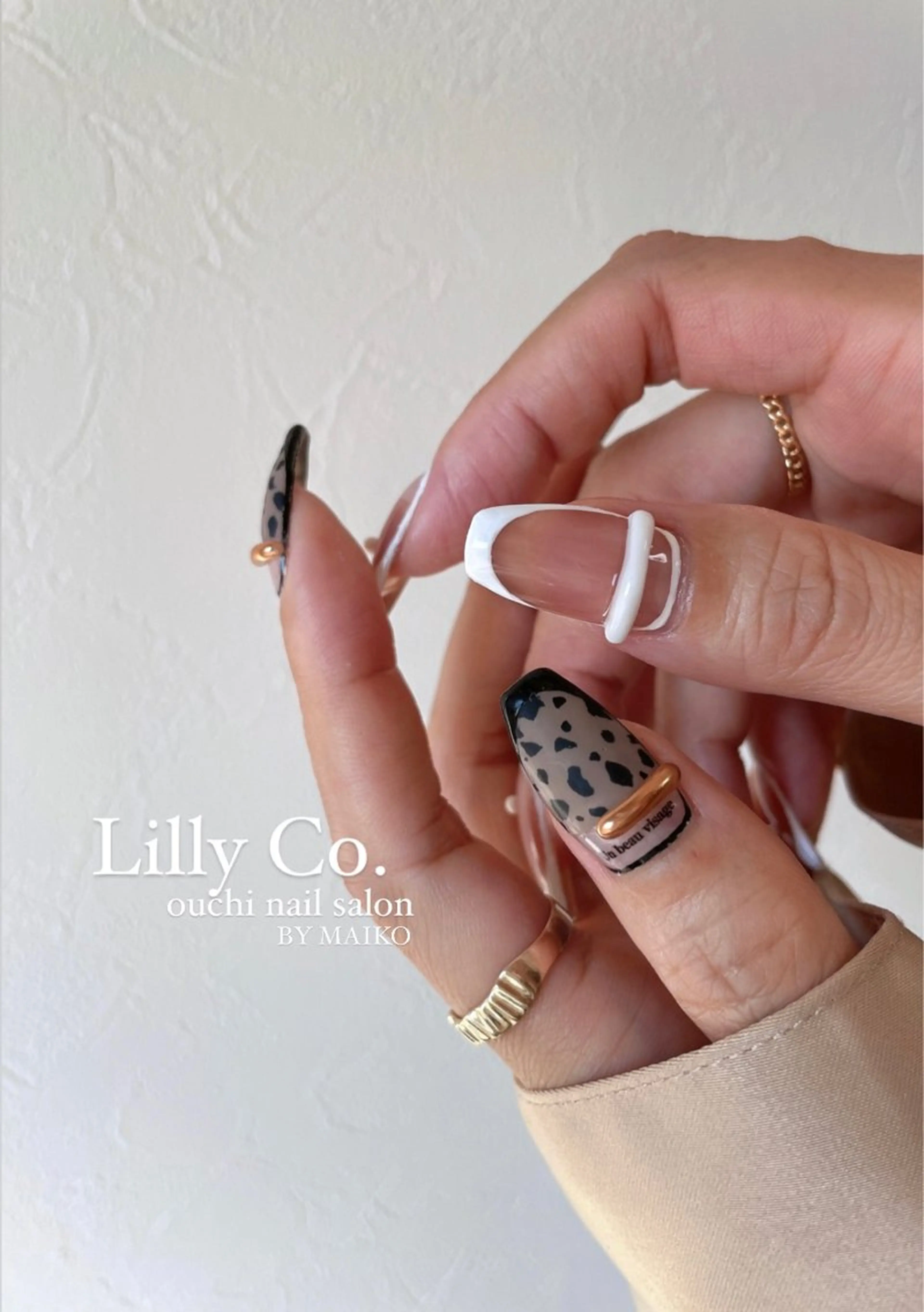 ネイル アニマル柄 ハンドネイル ハンドケア Lilly Co.のネイルデザイン