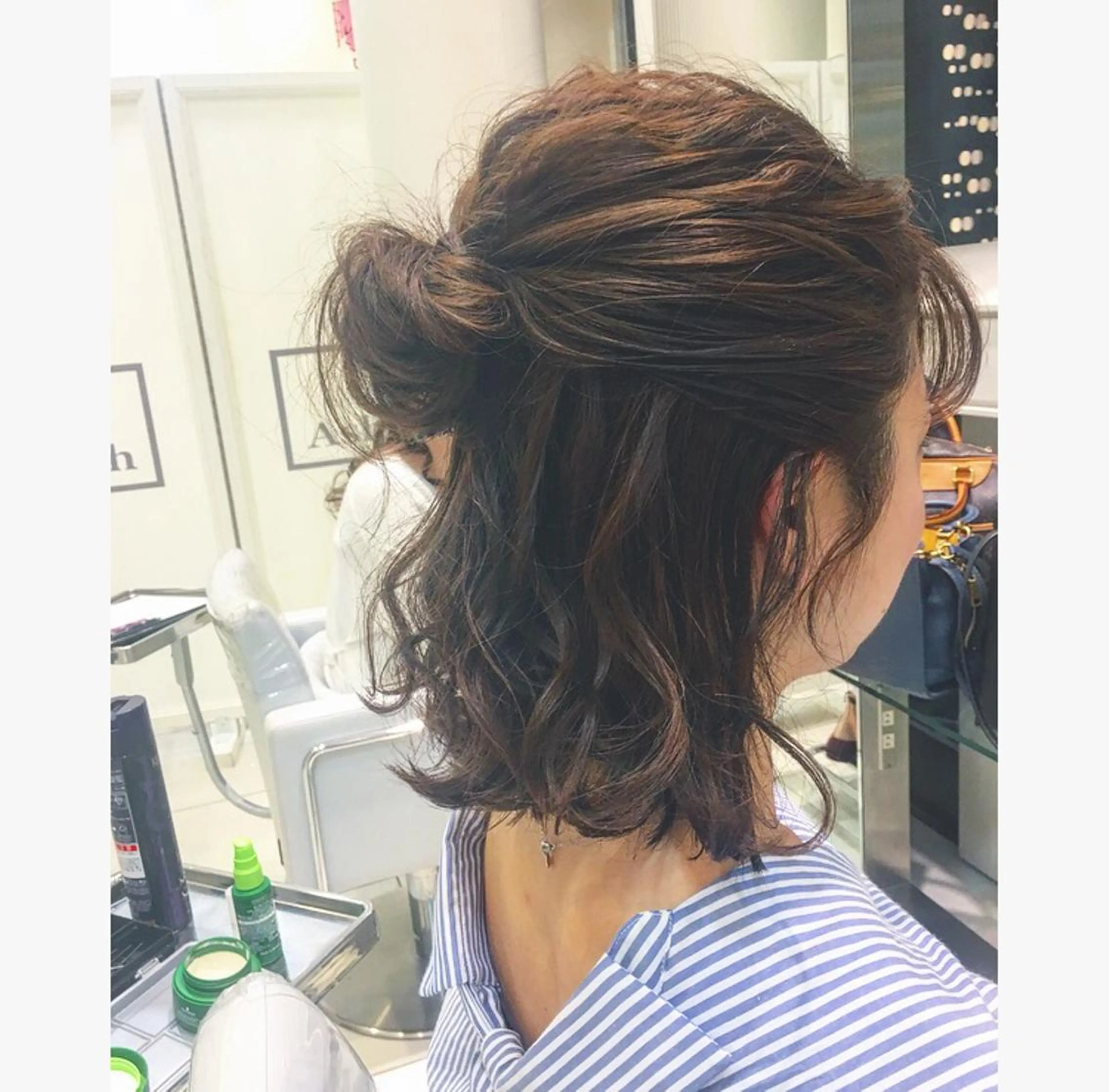 ショート ヘアアレンジ ヘアセット 💙美髪救世主💙 関華蓮のヘアスタイル