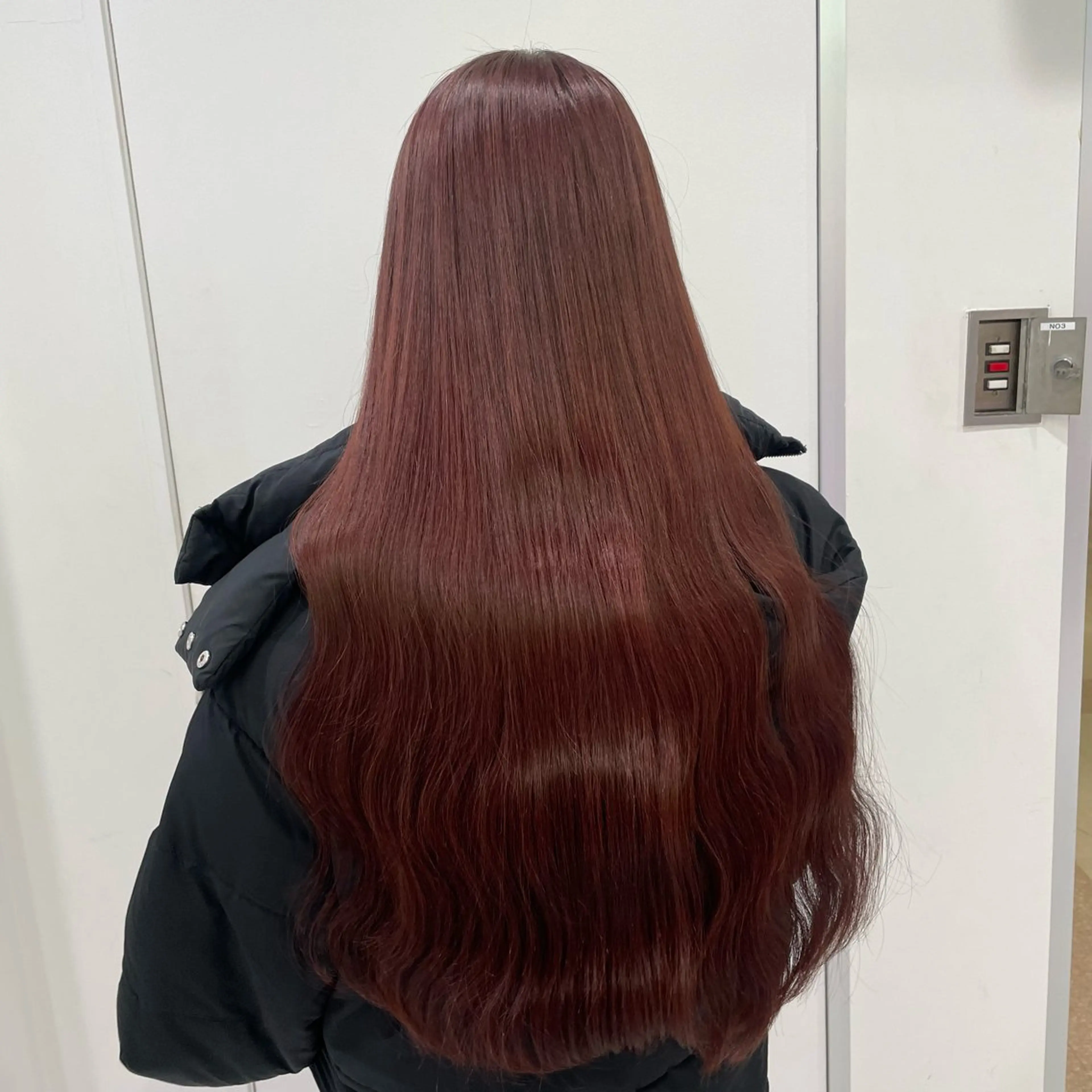 セミロング カラー 大人っぽ♡上品な暖色 ♡ブリーチなし♡のヘアスタイル