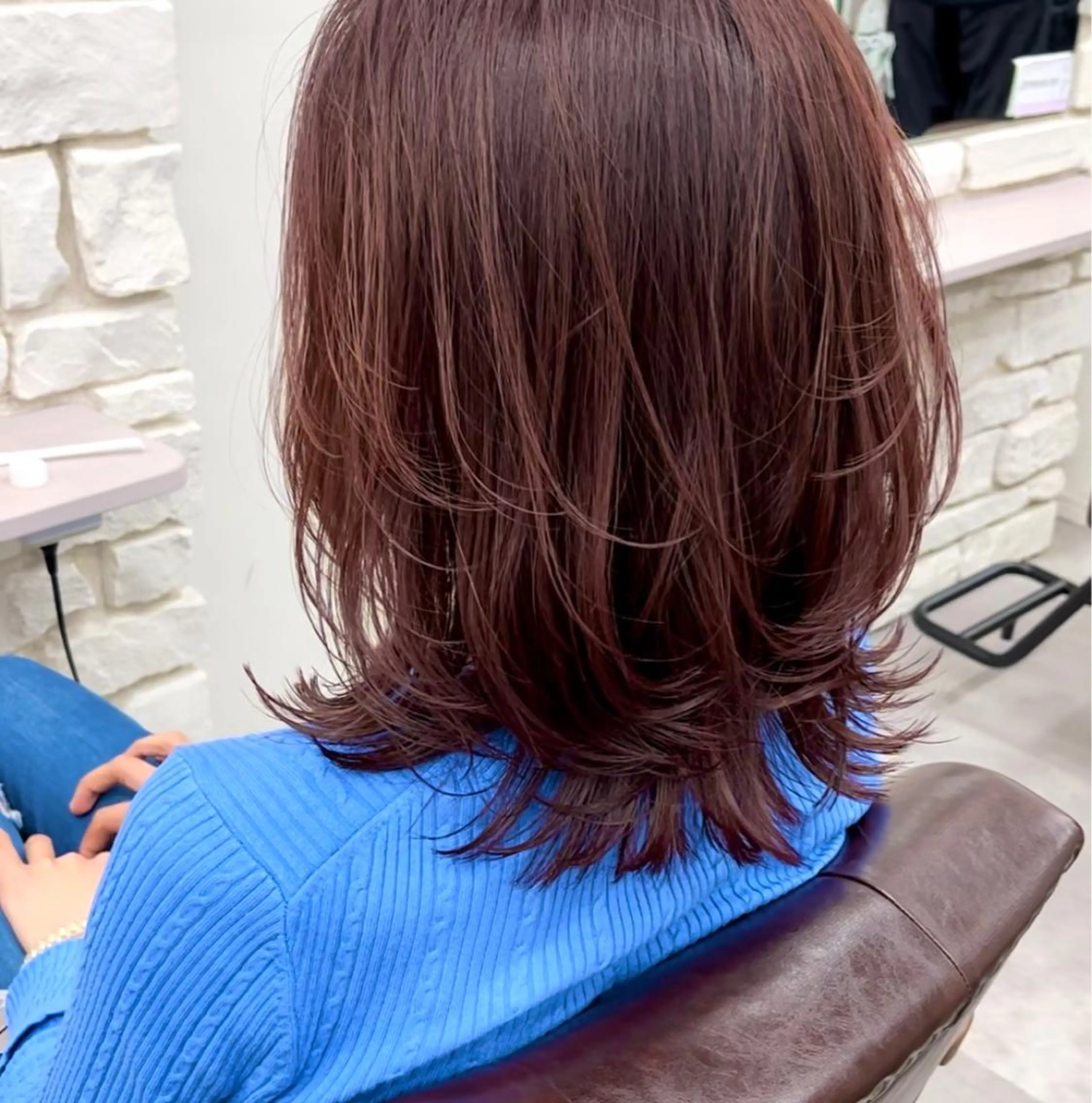 カラー ピンクカラー カット ヘアカラー トリートメント 巻ける髪質改善で美髪 にデザイン✨/よしみのヘアスタイル