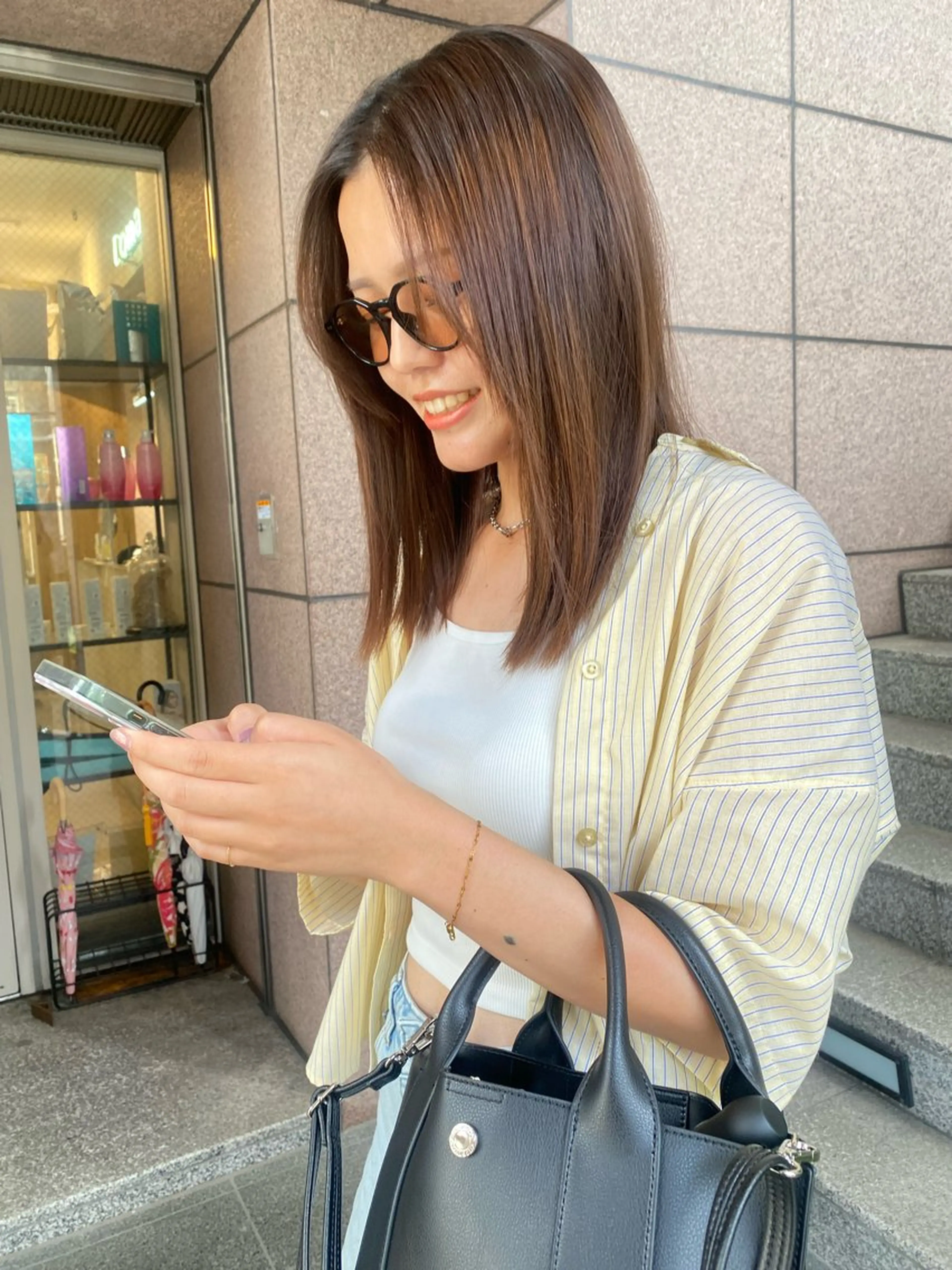 縮毛矯正 トリートメント Lomalia hayaのヘアスタイル