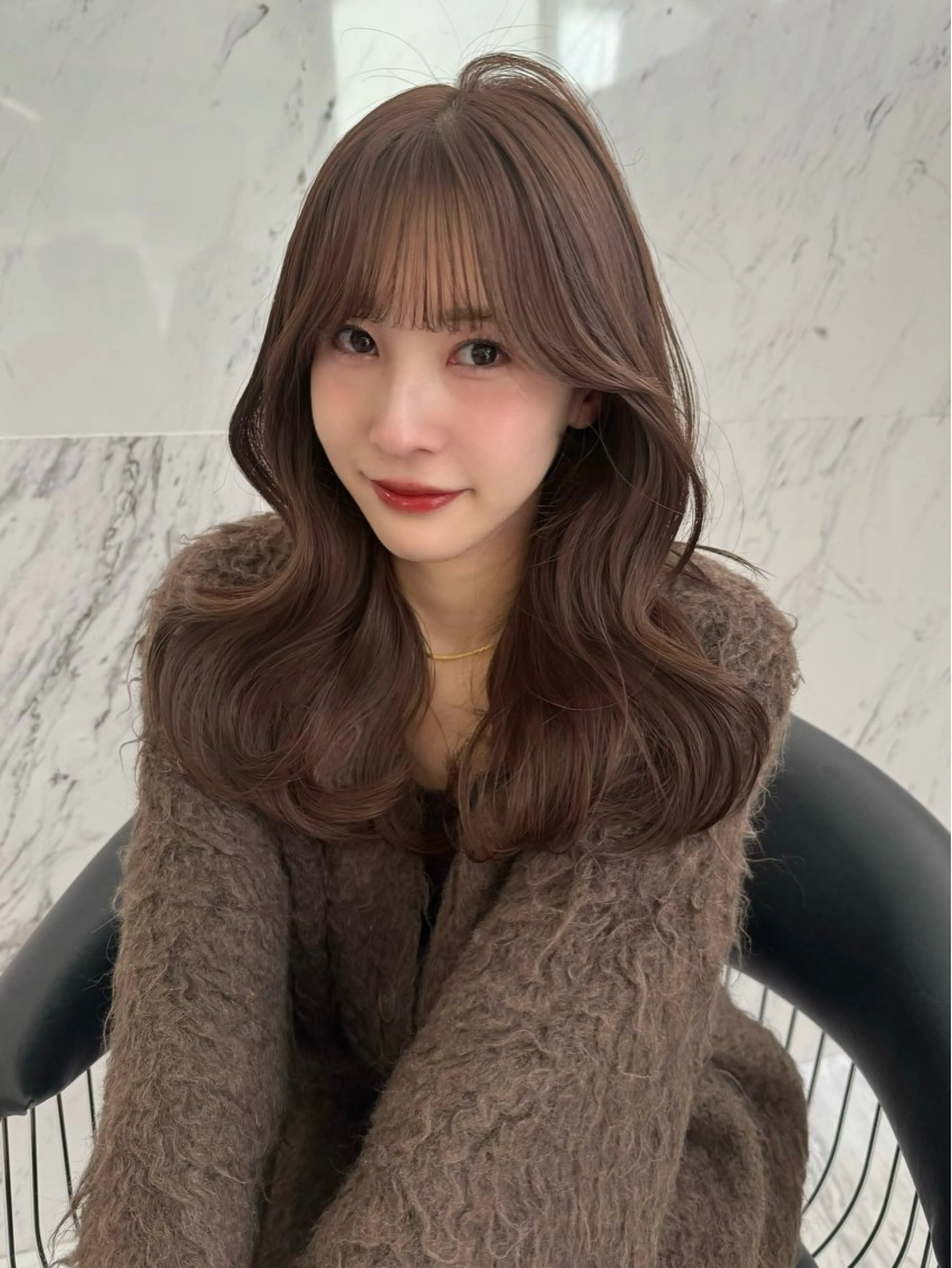 ロング カラー ヘアカラー ParveMix🍀 藤原愛未のヘアスタイル