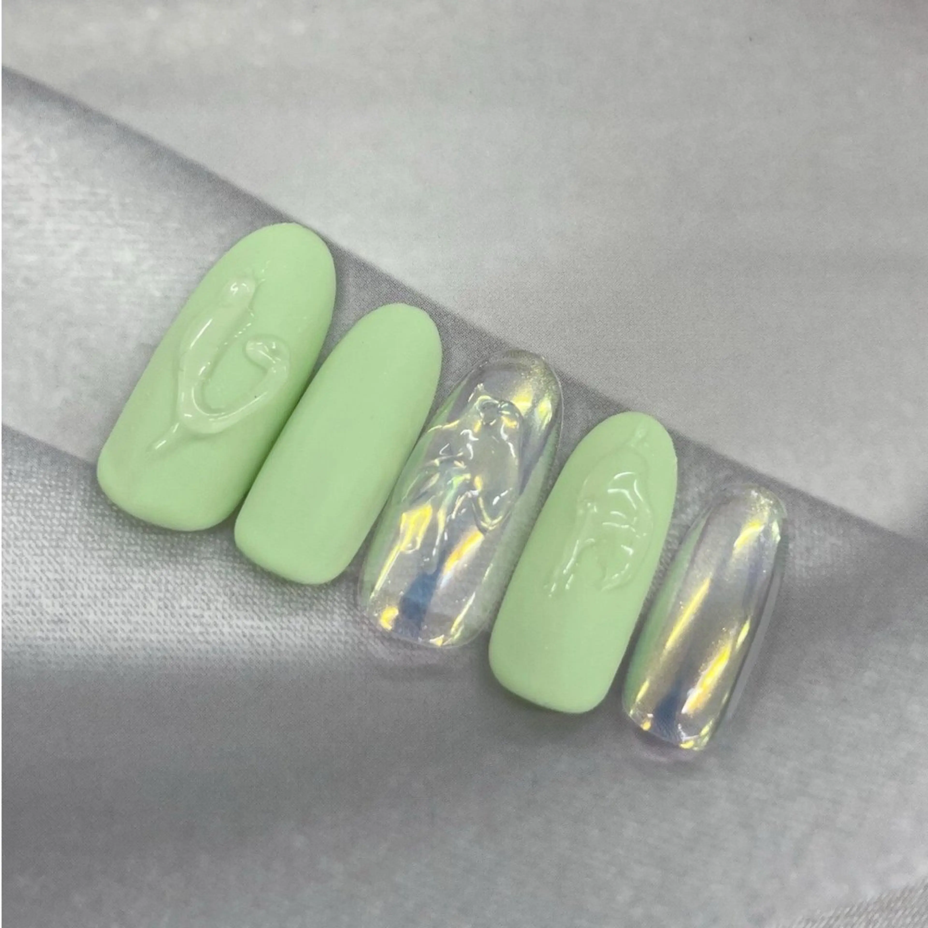 ネイル ⭐︎休業中の練習⭐︎ JNA認定講師髙橋のネイルデザイン