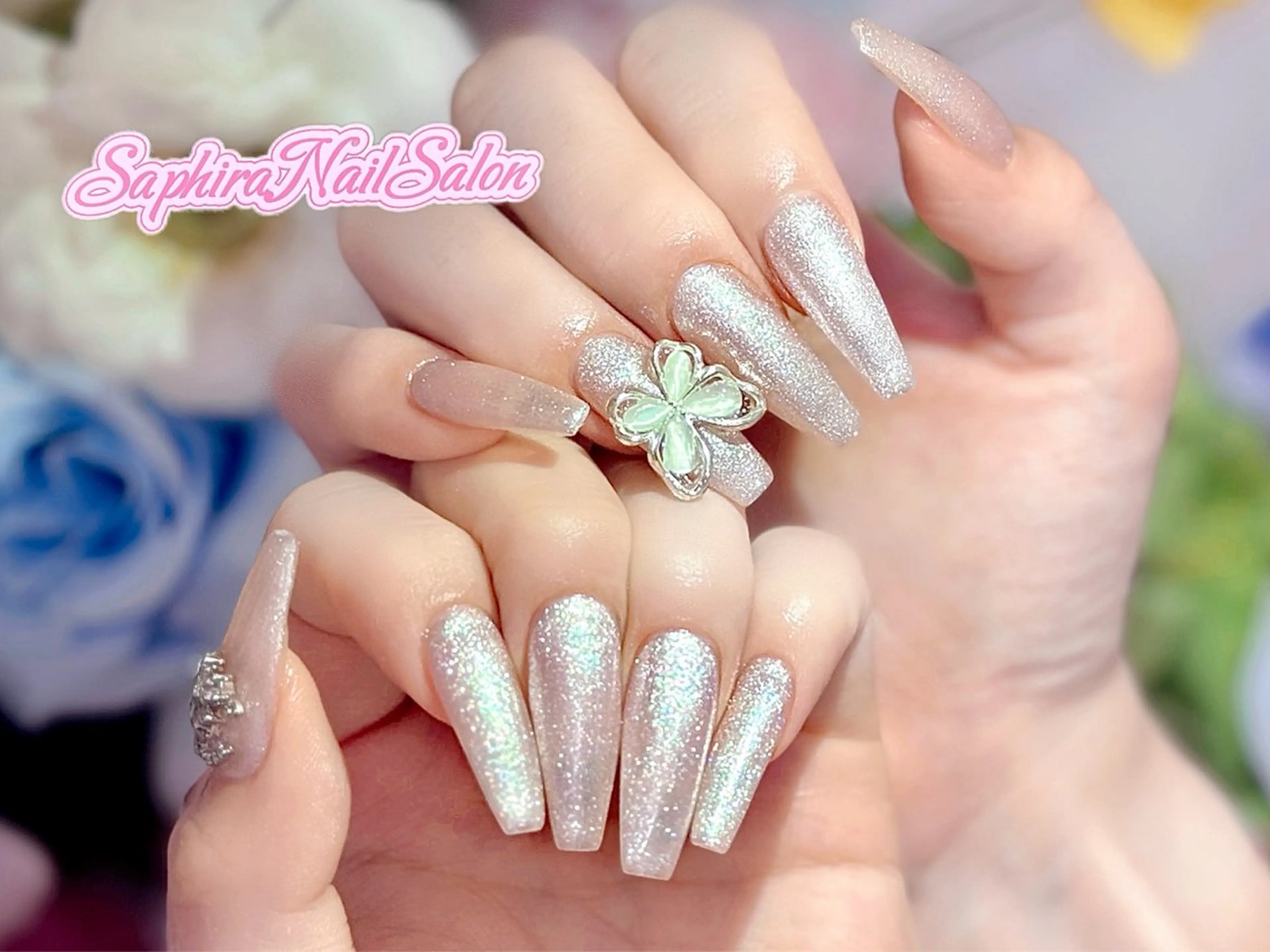 カラー ハンドネイル Saphiraネイル サロン錦糸町のネイルデザイン