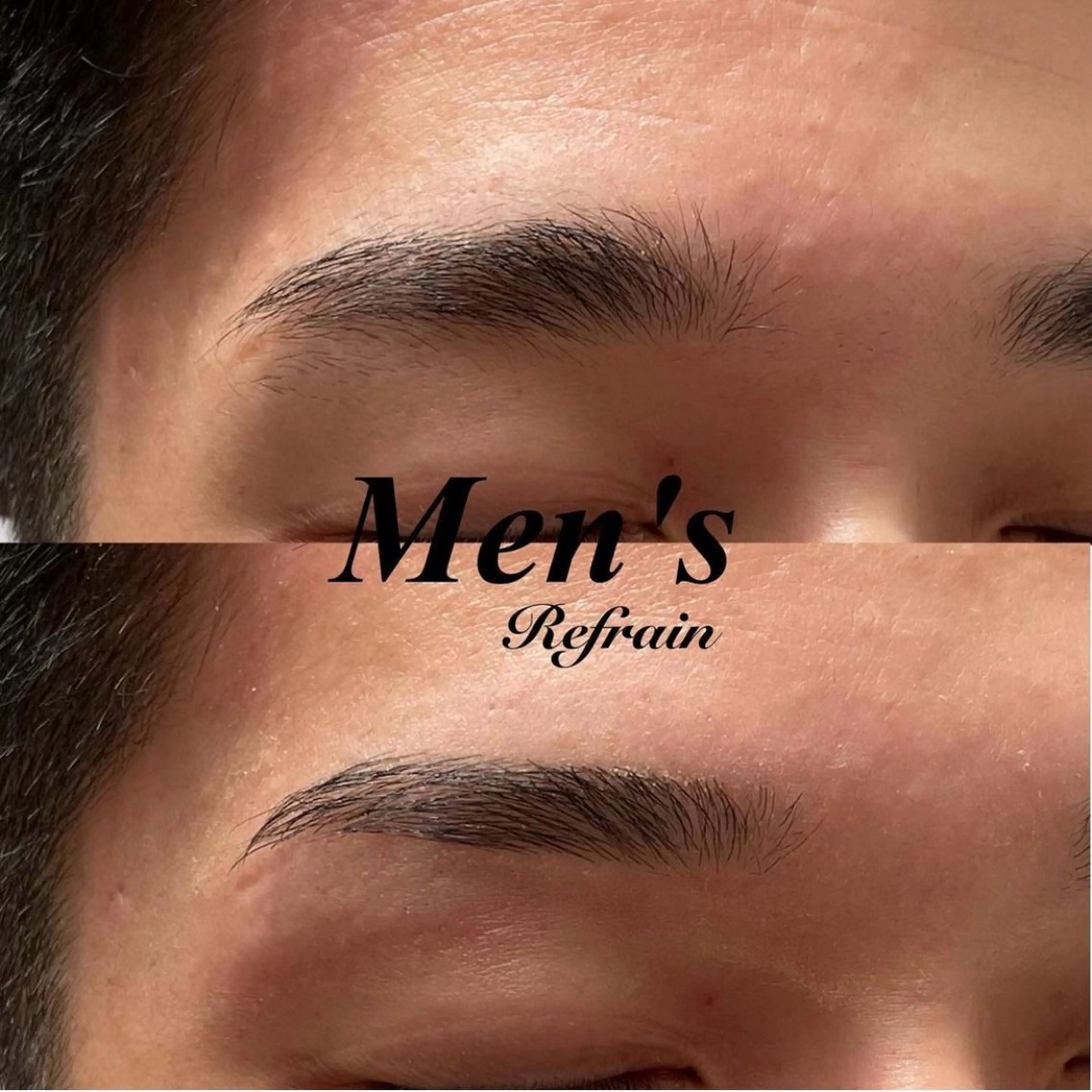 メンズ アイブロウ 眉カット メンズアイブロウ Refrain  ルフラン所属・Refrain ルフランのマツエク・マツパデザイン