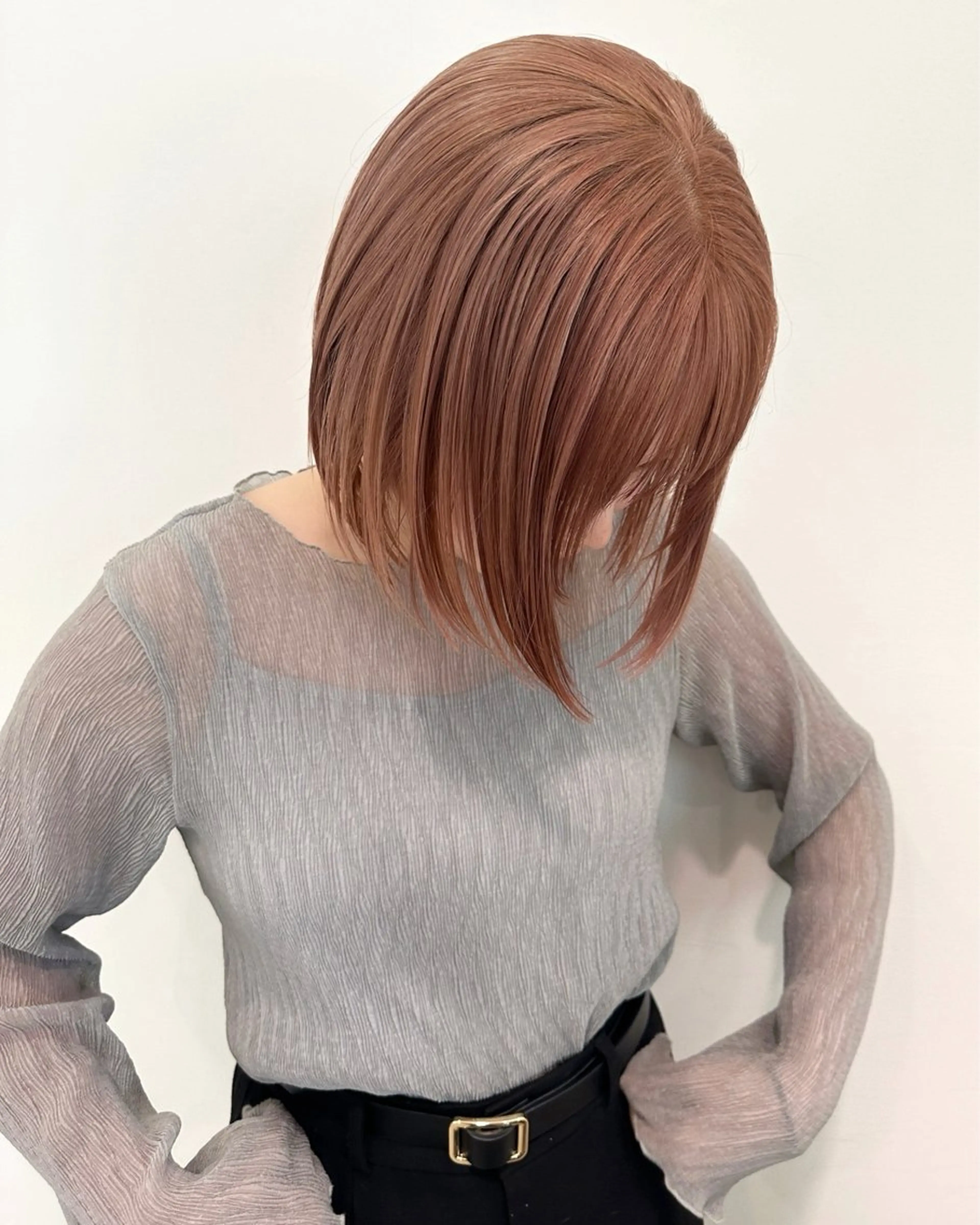 ミディアム カラー ヘアカラー トリートメント recipe 黒木 彩那のヘアスタイル