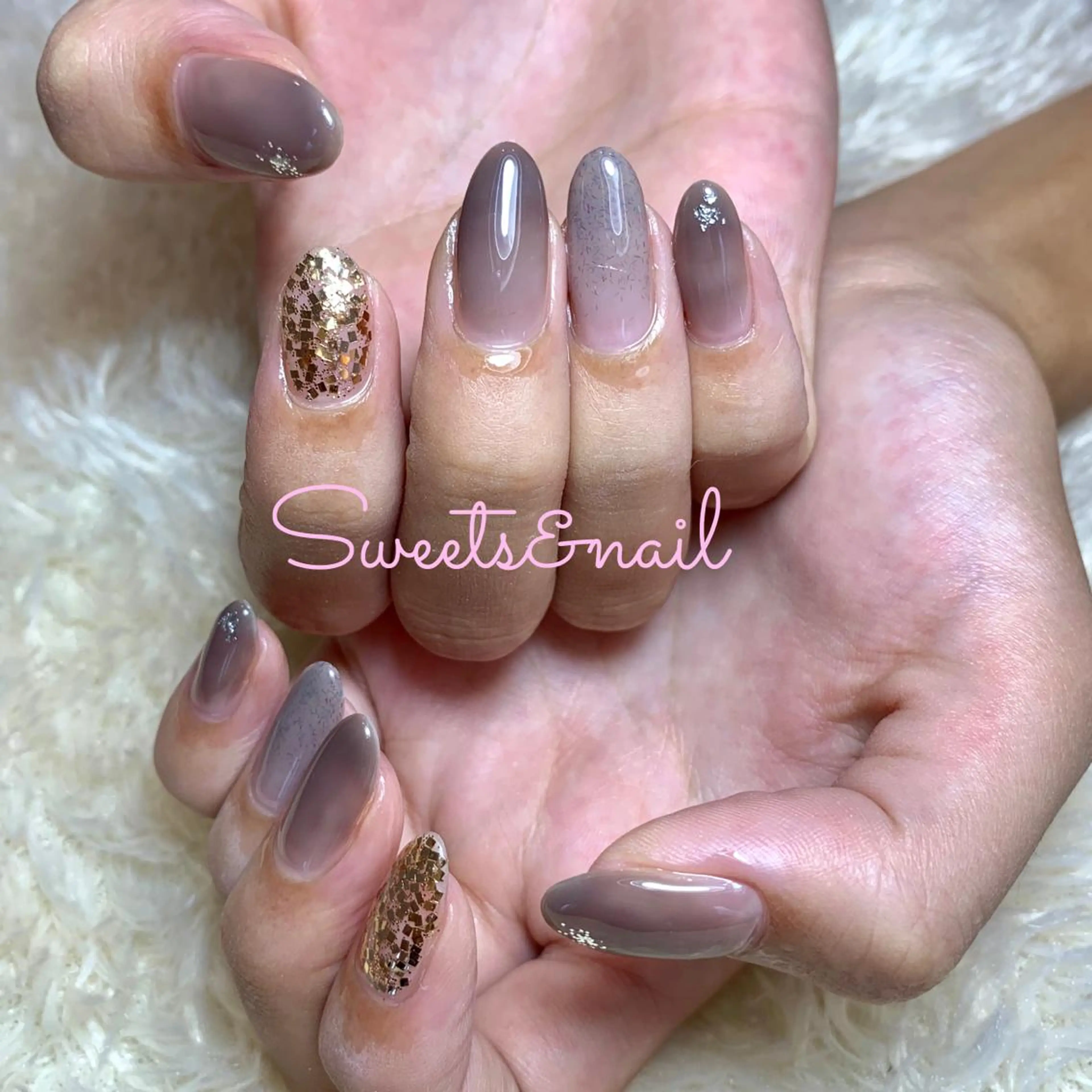 ネイル ラメ(グリッター) Sweets＆ nail みなこのネイルデザイン