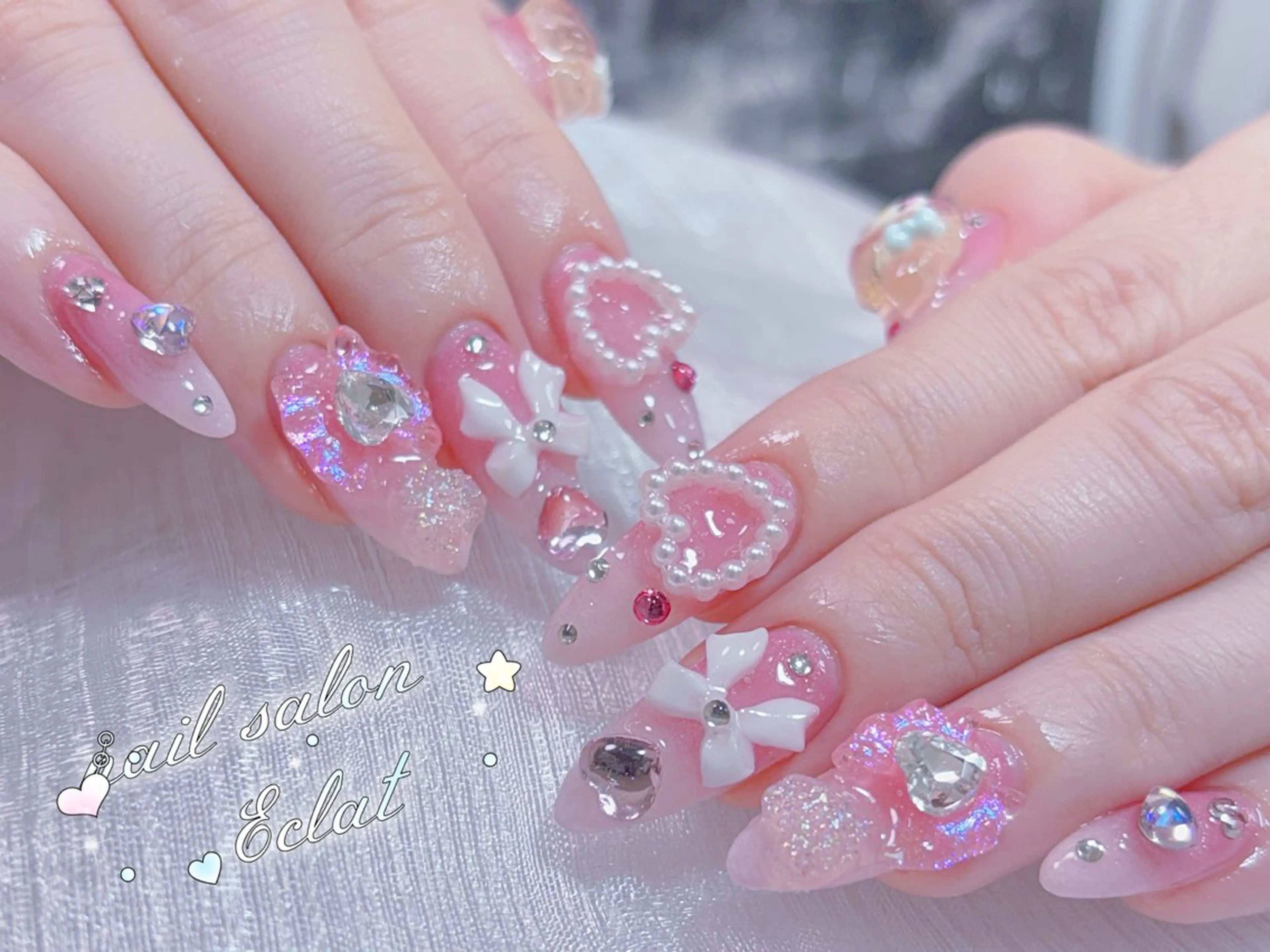 ネイル ハンドネイル ネイルサロンエクラ 🫧Shizukaのネイルデザイン