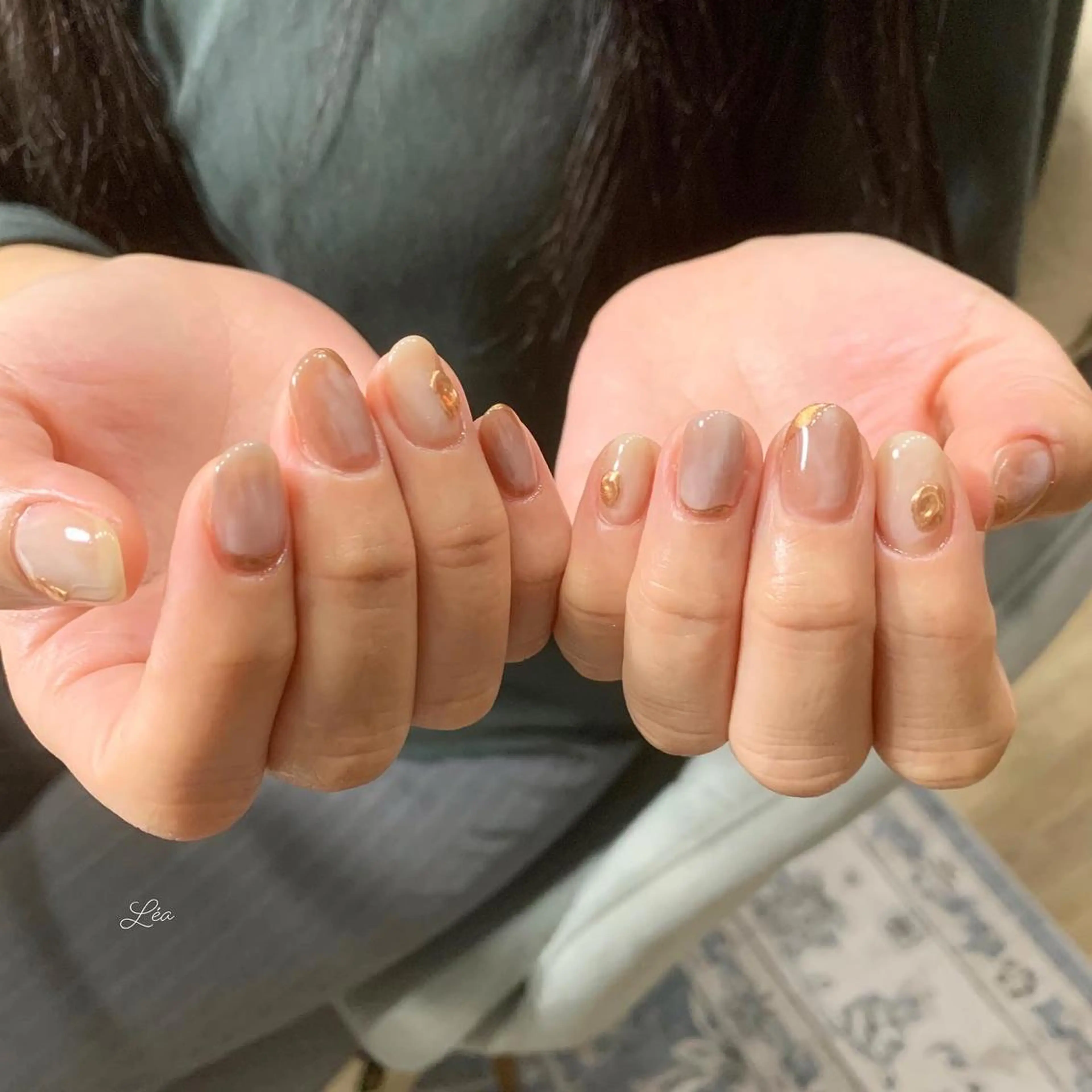 ネイル ジェルネイル パラジェル Léa nailのネイルデザイン