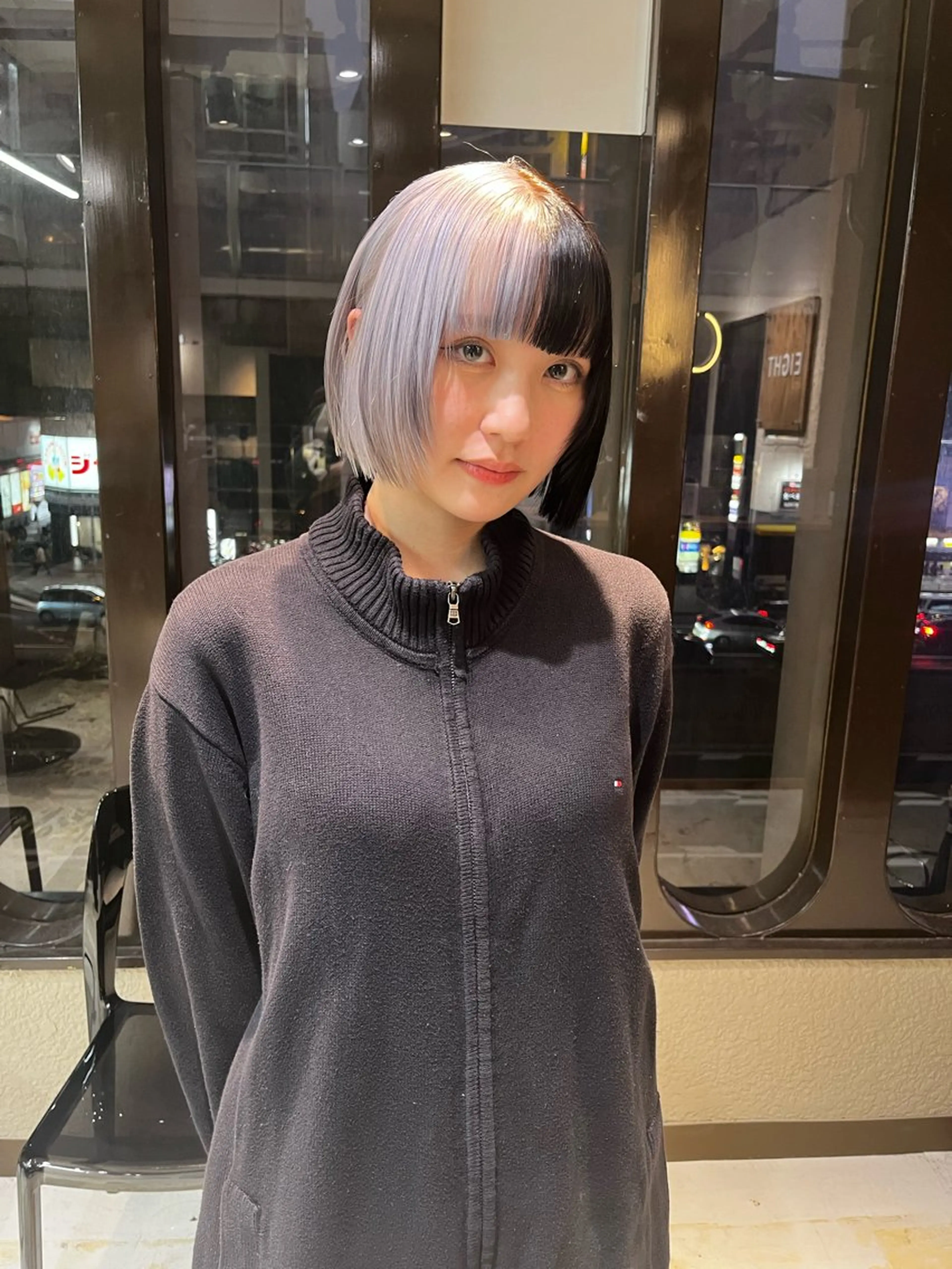 アイブロウ 💖艶ハイトーン美髪 改善💖ケンシンのヘアスタイル