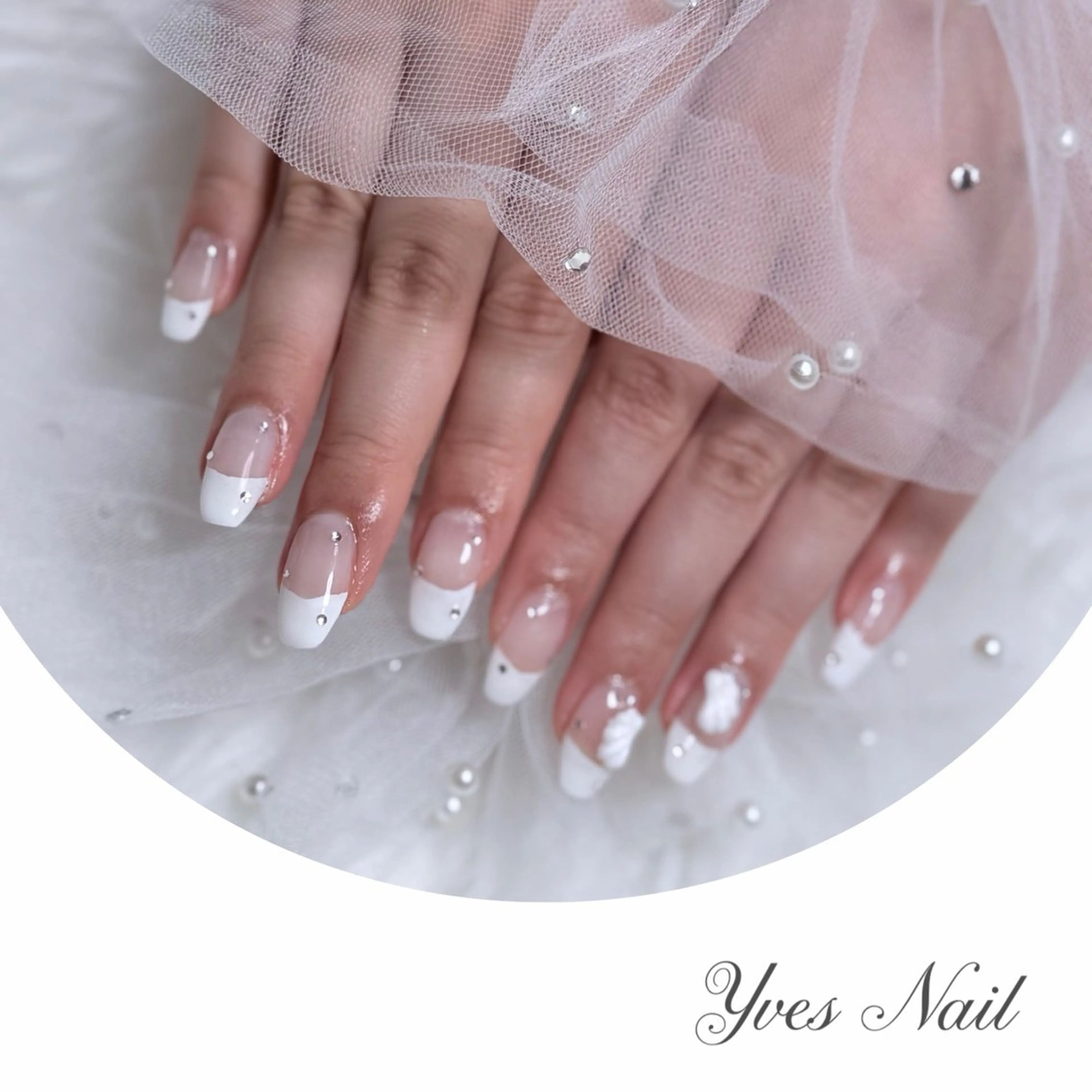 ネイル フレンチネイル シンプルネイル ホワイト ハンドネイル kanno yのネイルデザイン