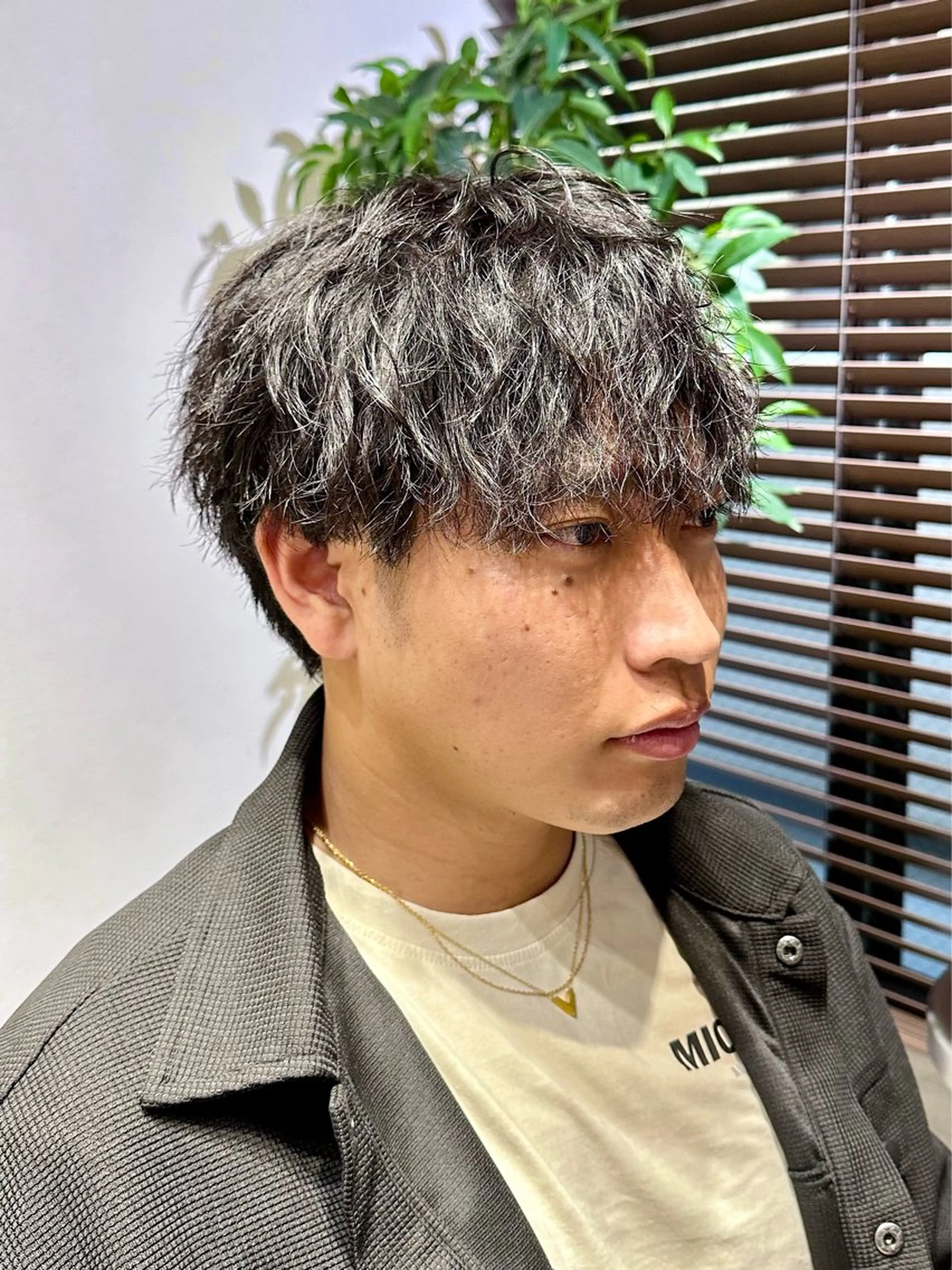 ショート パーマ メンズ カット パーマ 横浜/メンズ特化/ Farbe/田中颯斗のヘアスタイル