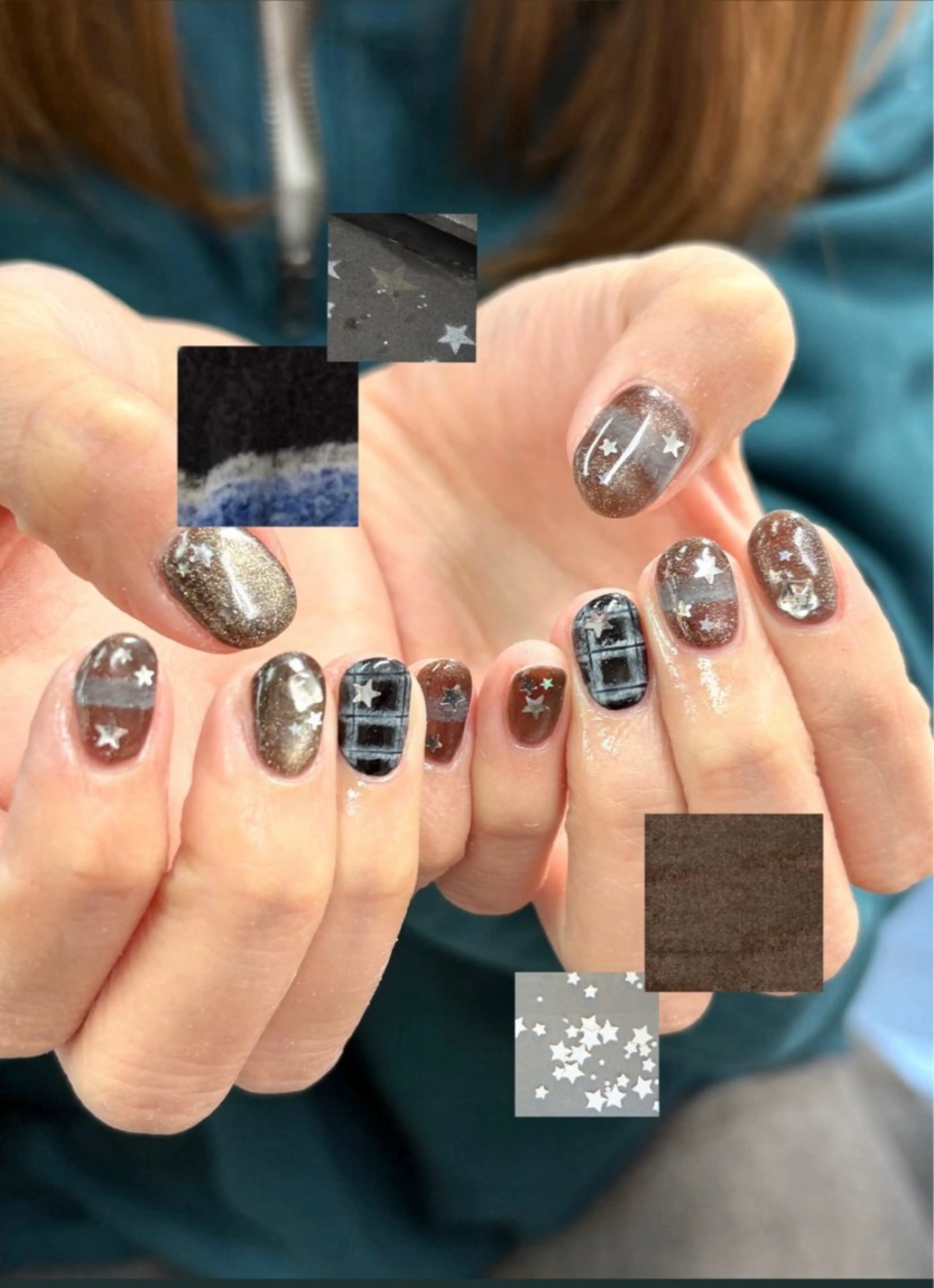 ネイル アートネイル ボーダー 持ち込み ハンドネイル フットネイル 中家 亜紗子のネイルデザイン