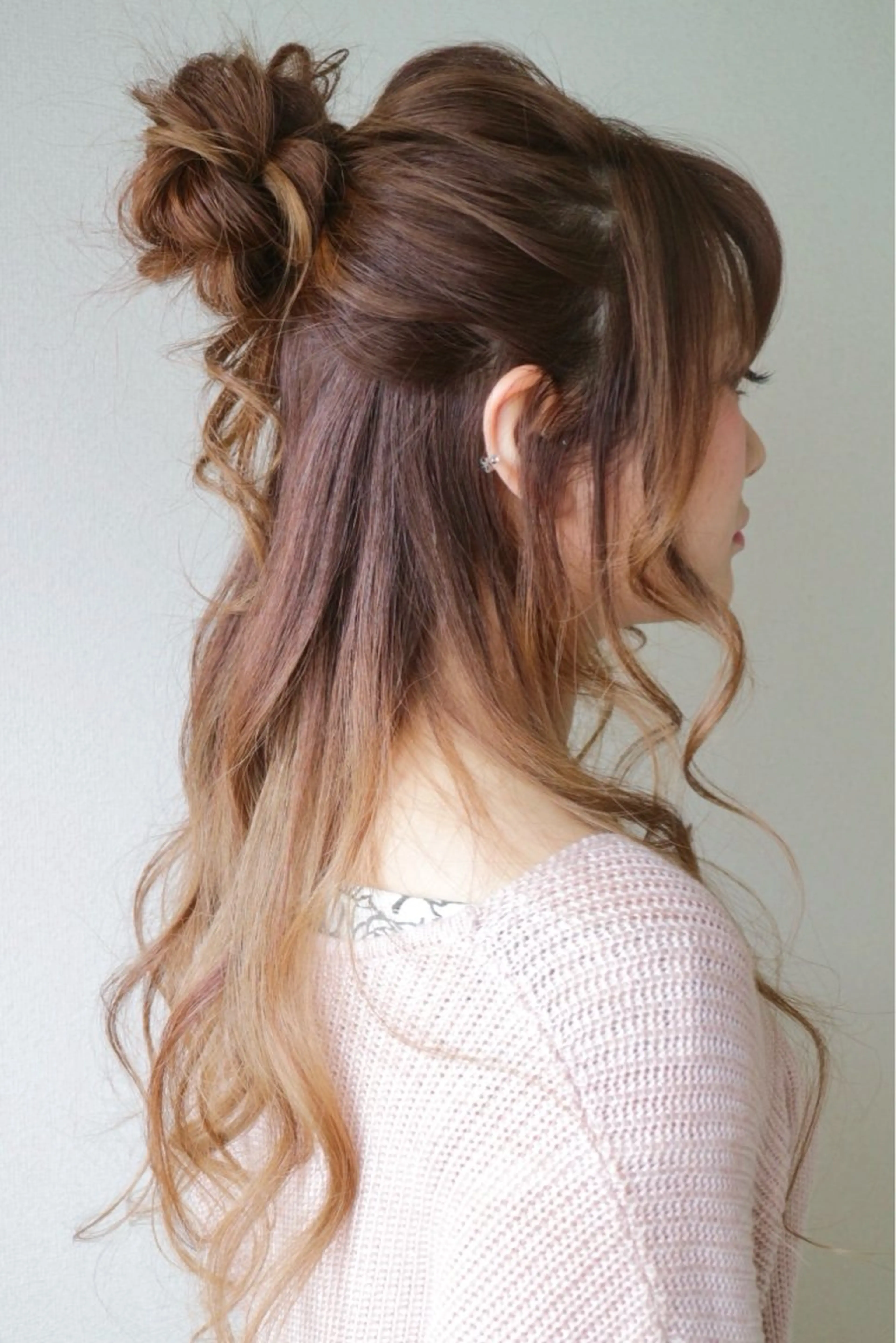 ロング カラー ヘアアレンジ 塚本 昂のヘアスタイル