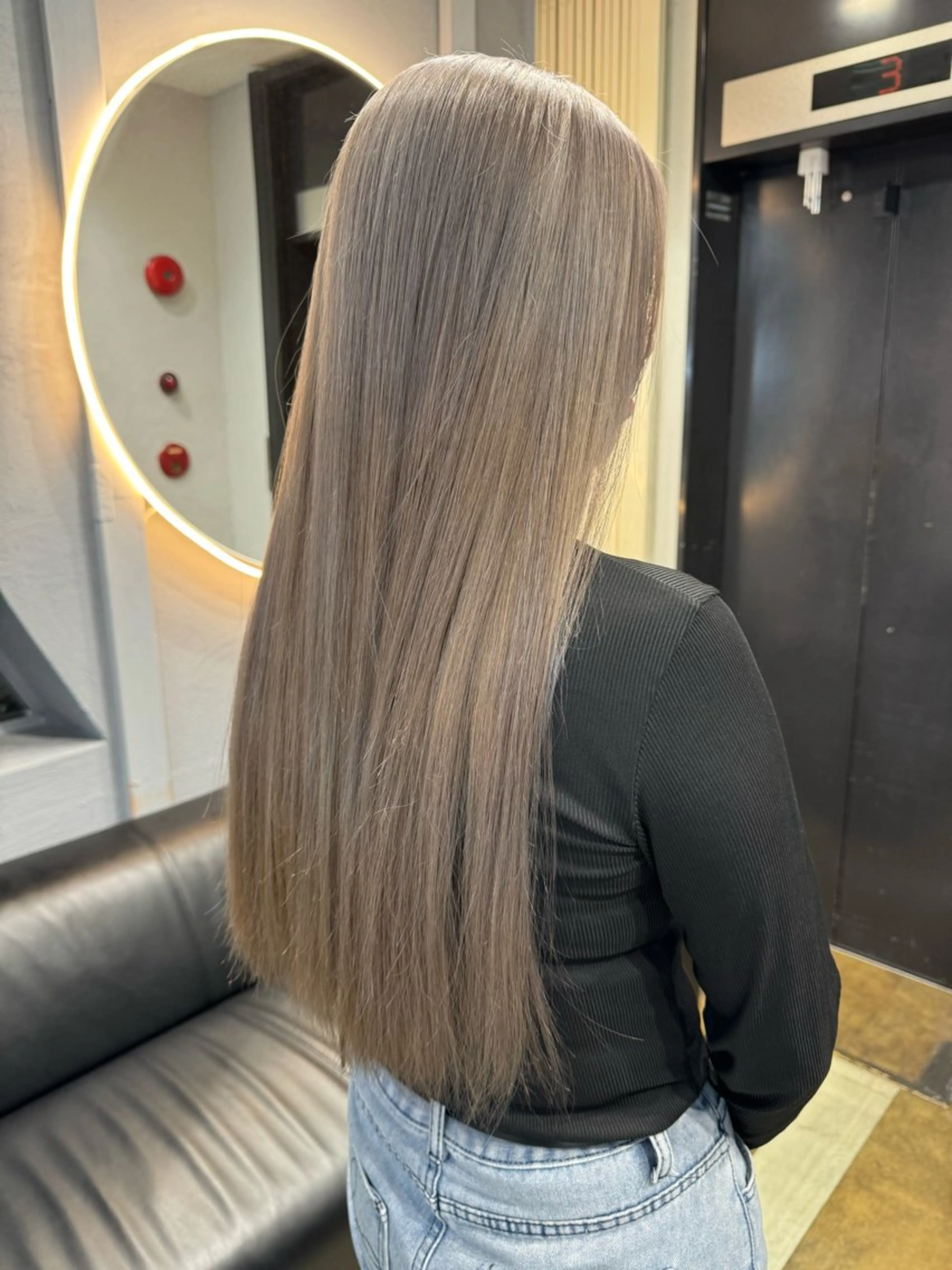 セミロング カラー dao/ミルクティー /ブラウン/ブロンドのヘアスタイル