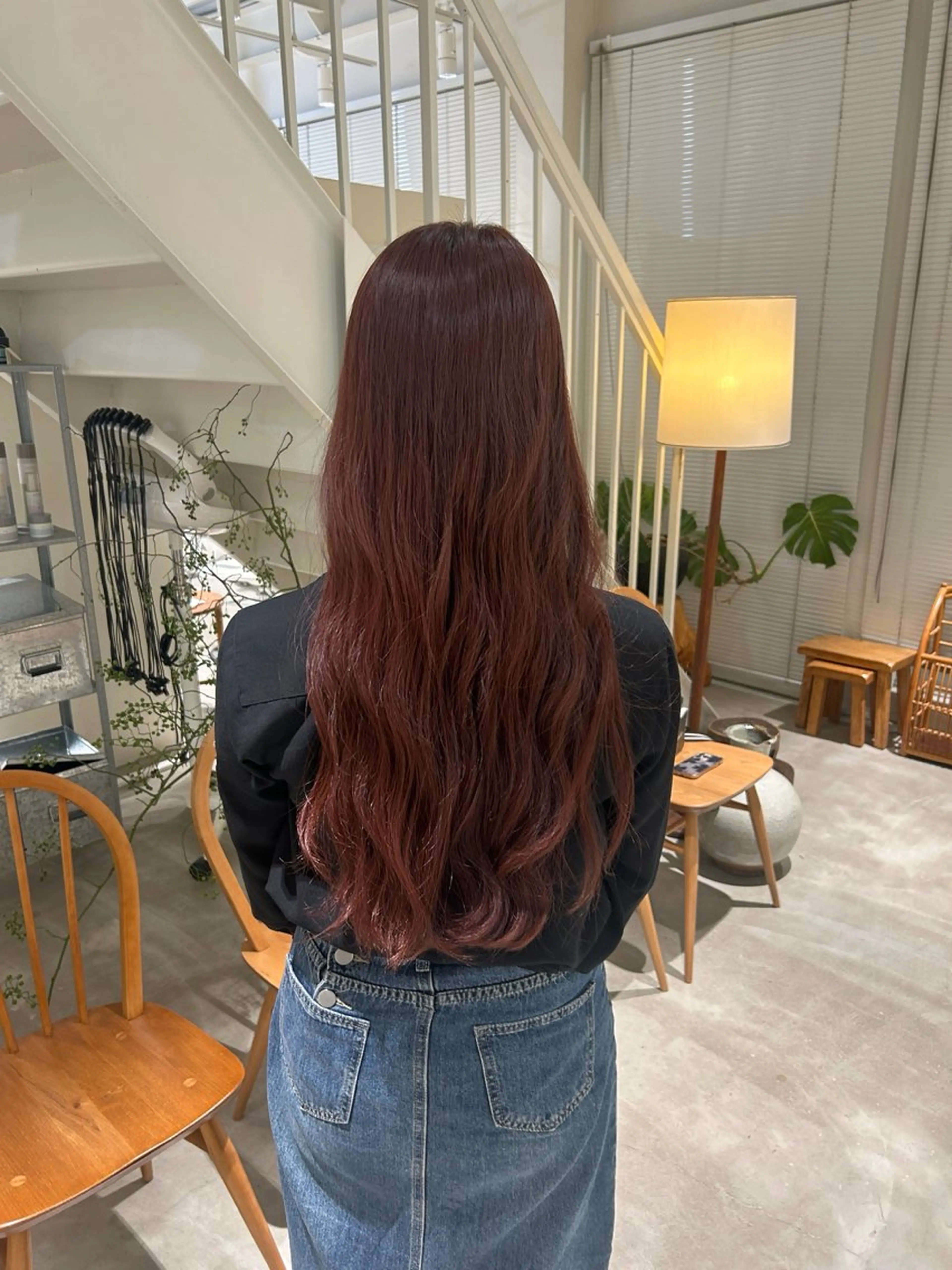 ロング カラー ヘアカラー 篠原 若奈のヘアスタイル