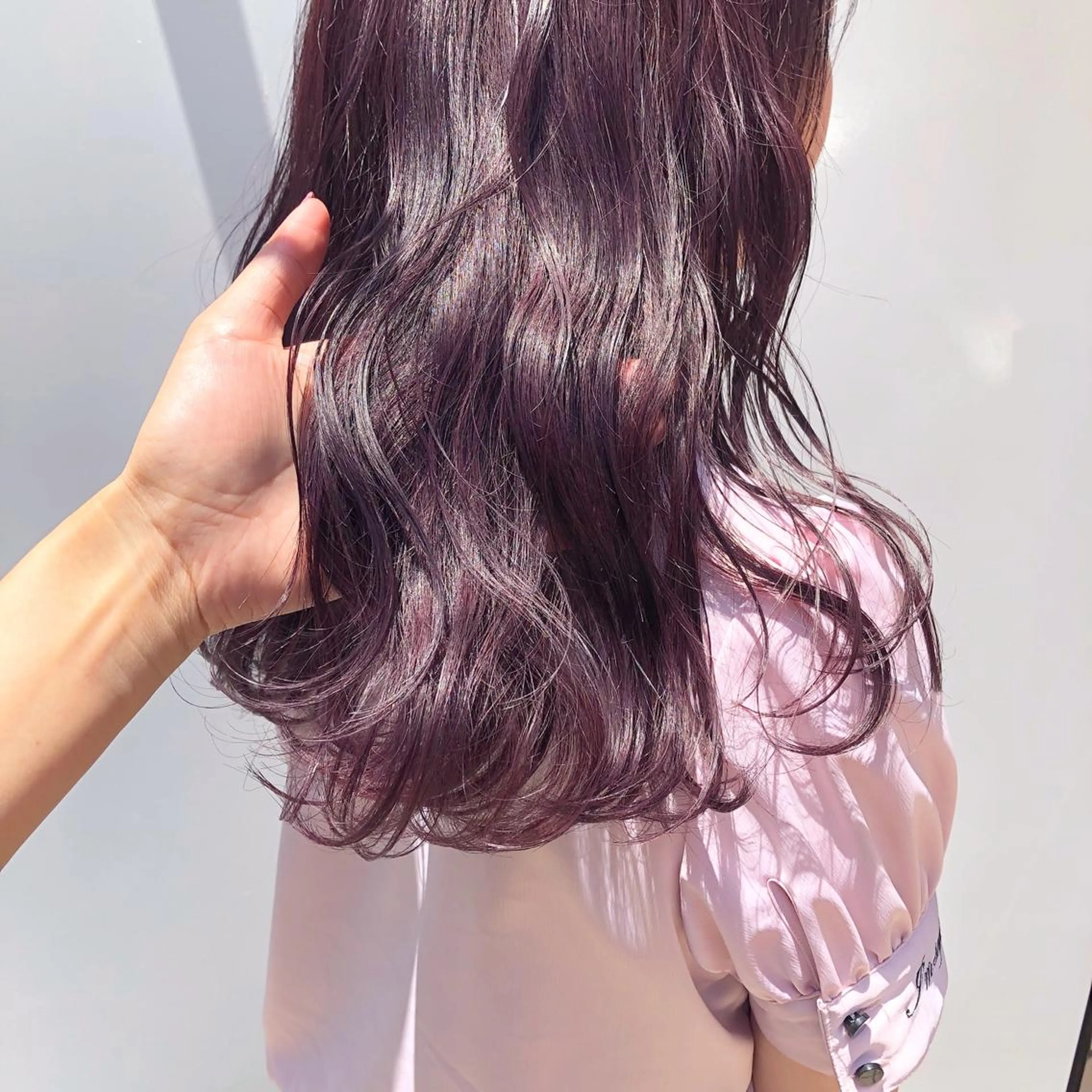 ロング カラー パーマ ヘアアレンジ メンズ マツエク・マツパ ピンクカラー カラーマツエク 天神レイヤーカット No.1💖マユカのヘアスタイル
