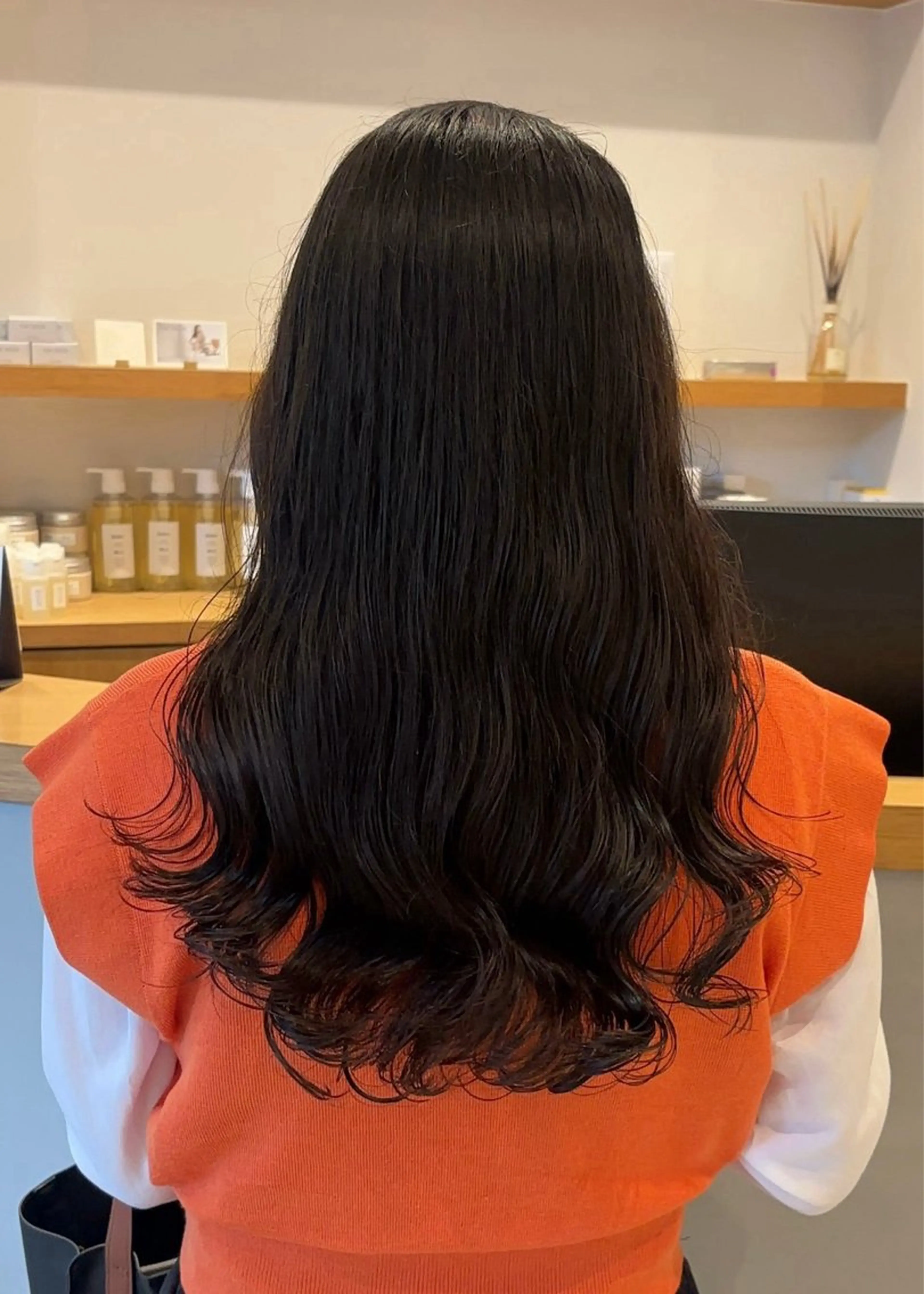 ロング パーマ 久野 紗愛のヘアスタイル