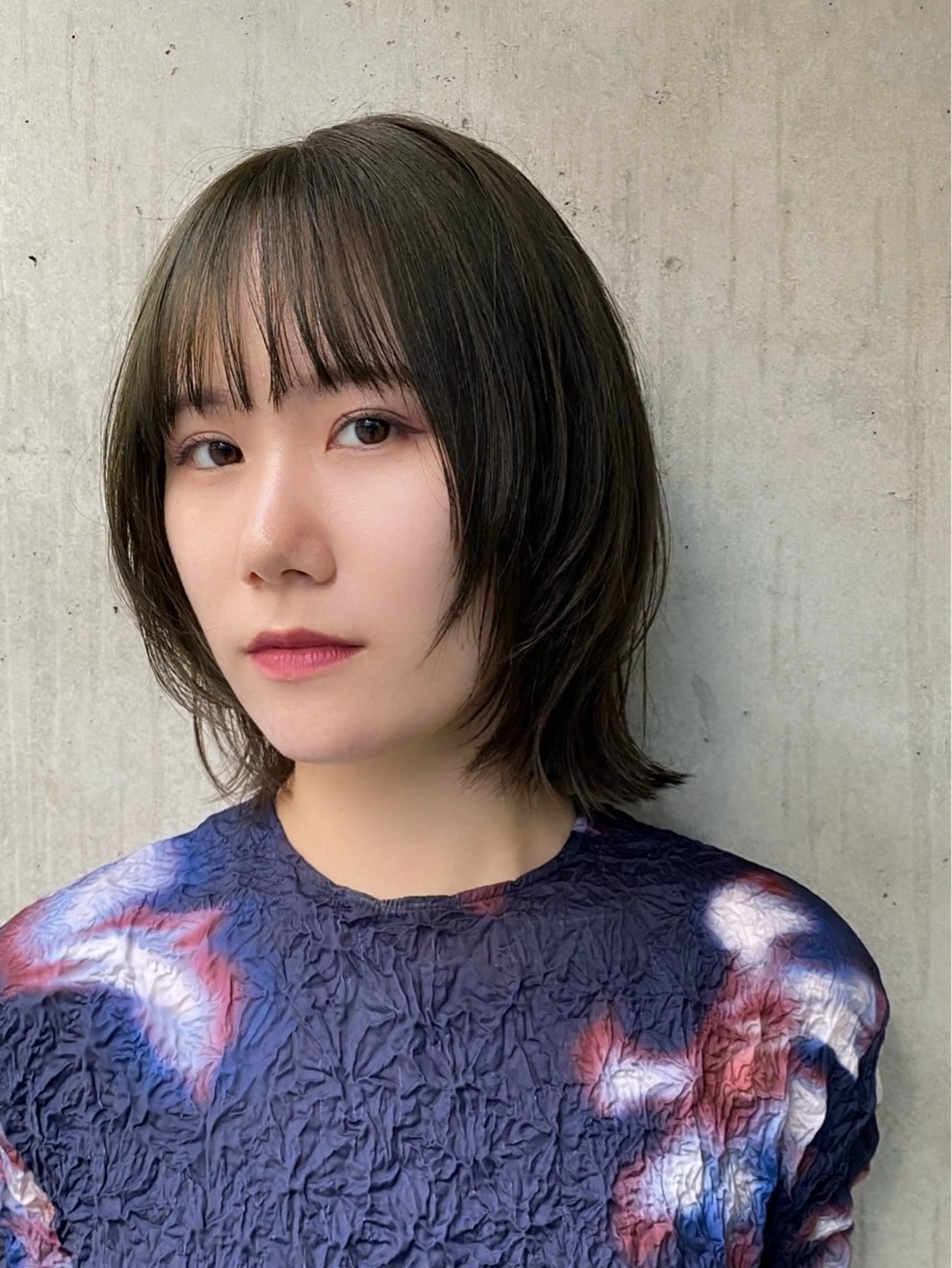 ミディアム カラー ボブレイヤー ミディアムレイヤー ベージュカラー 透明感カラー グレージュ カット ヘアカラー トリートメント 似合わせレイヤー/ ニュアンスパーマ高倉のヘアスタイル